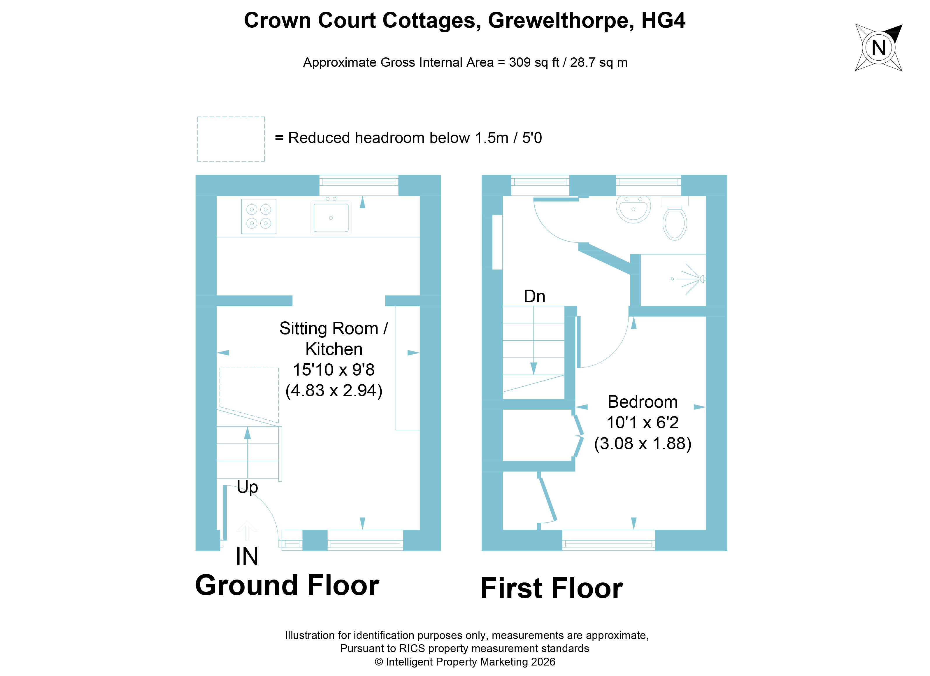 3 Crown Court Cottage,, Grewelthorpe, North Yorkshire floorplan