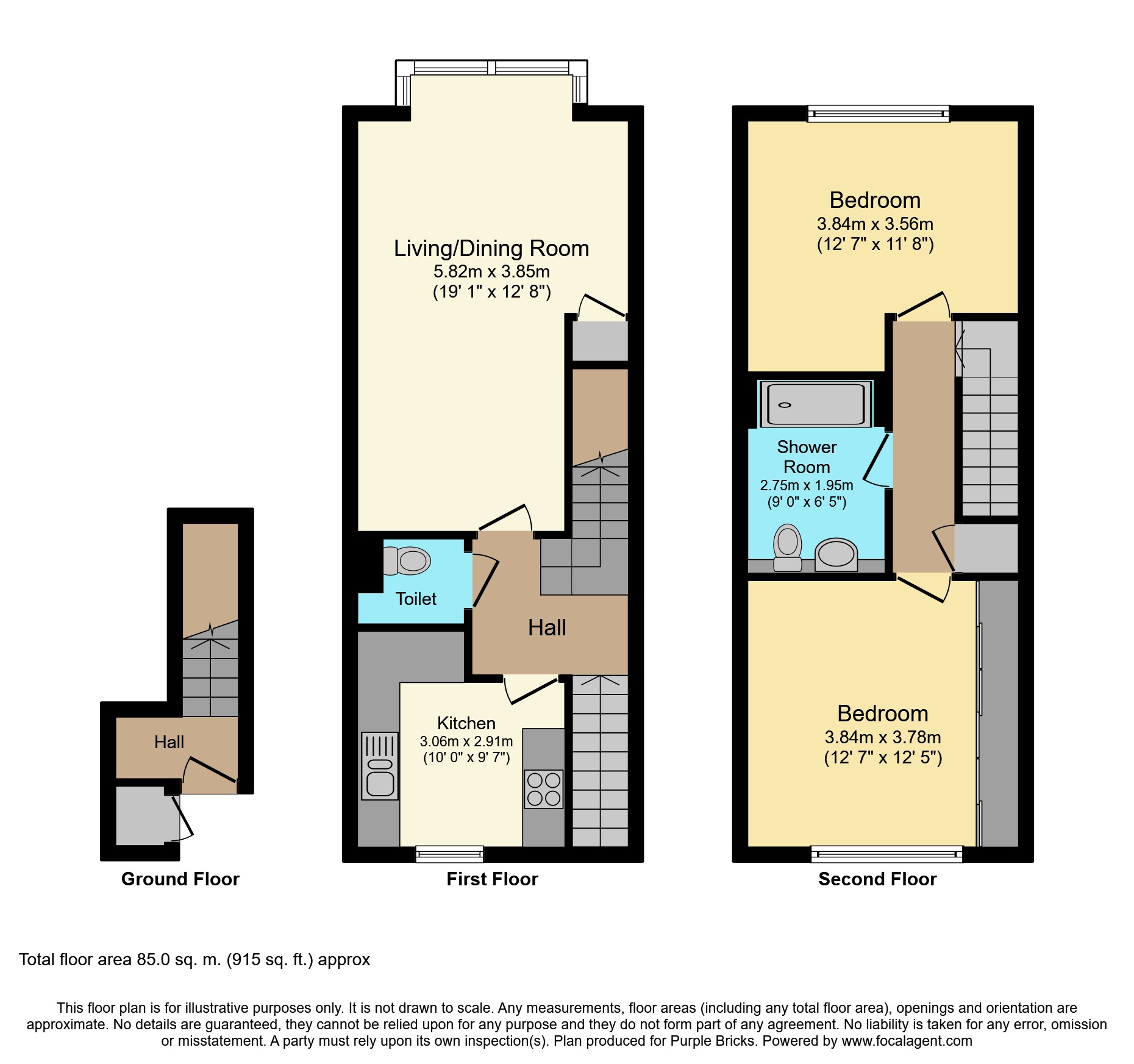 2 Bedrooms Maisonette for sale in Engadine Close, Croydon CR0