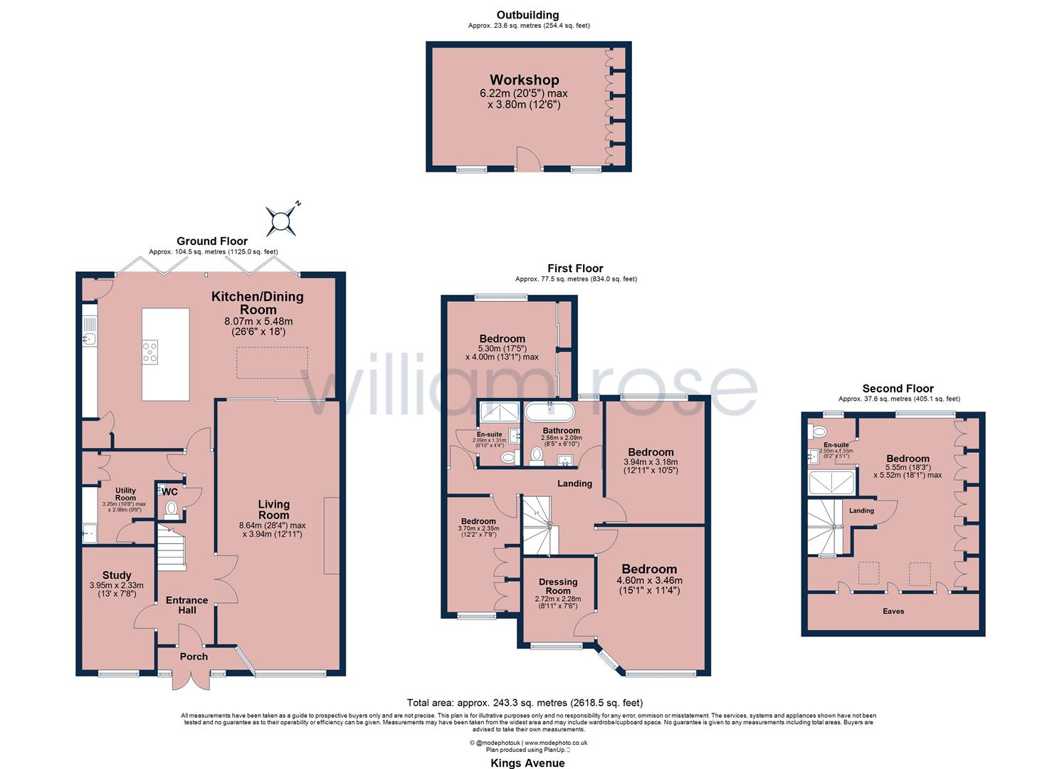 117, Kings Avenue, Woodford Green floorplan