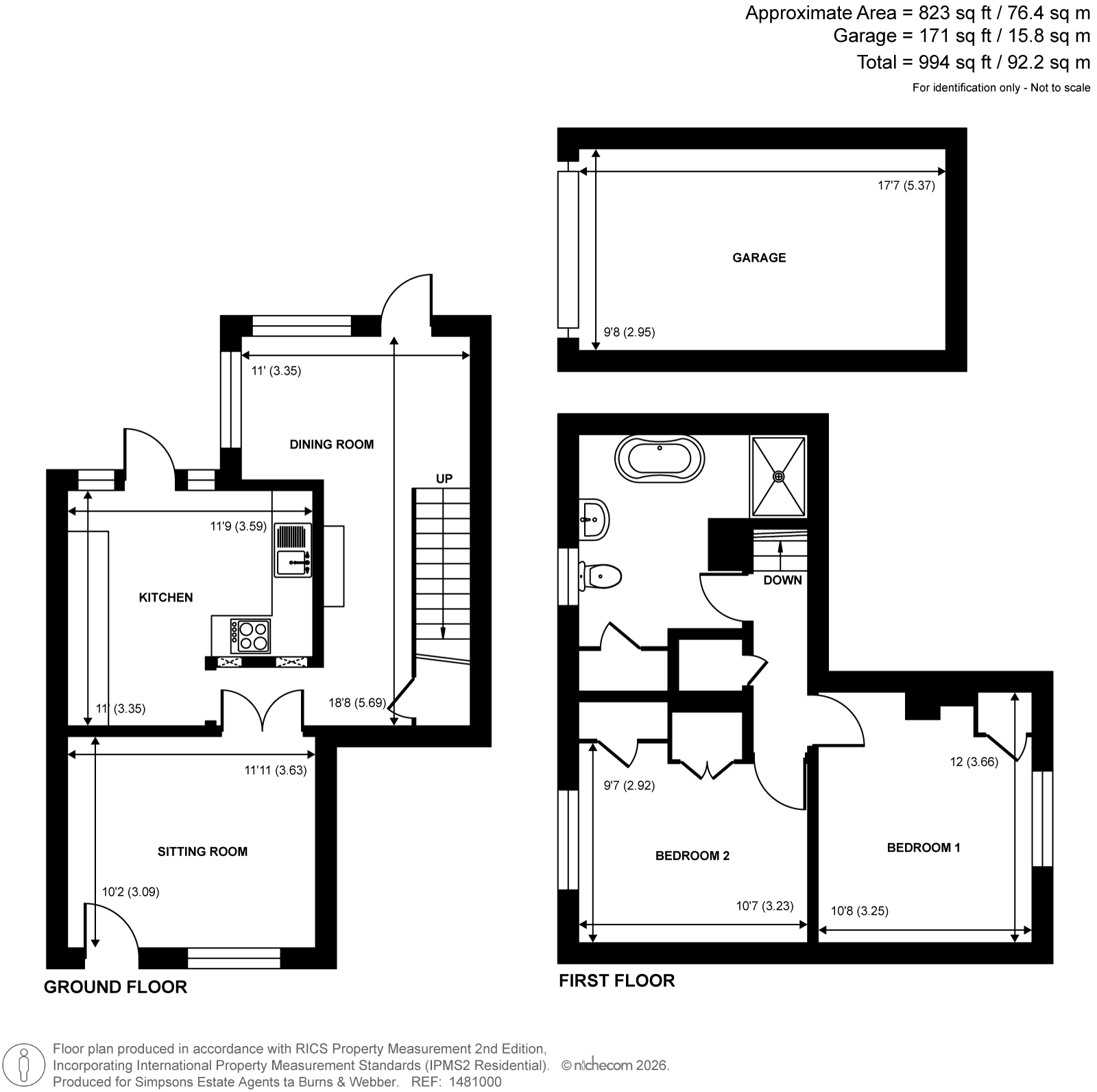 15, Moor Park Lane, Farnham floorplan