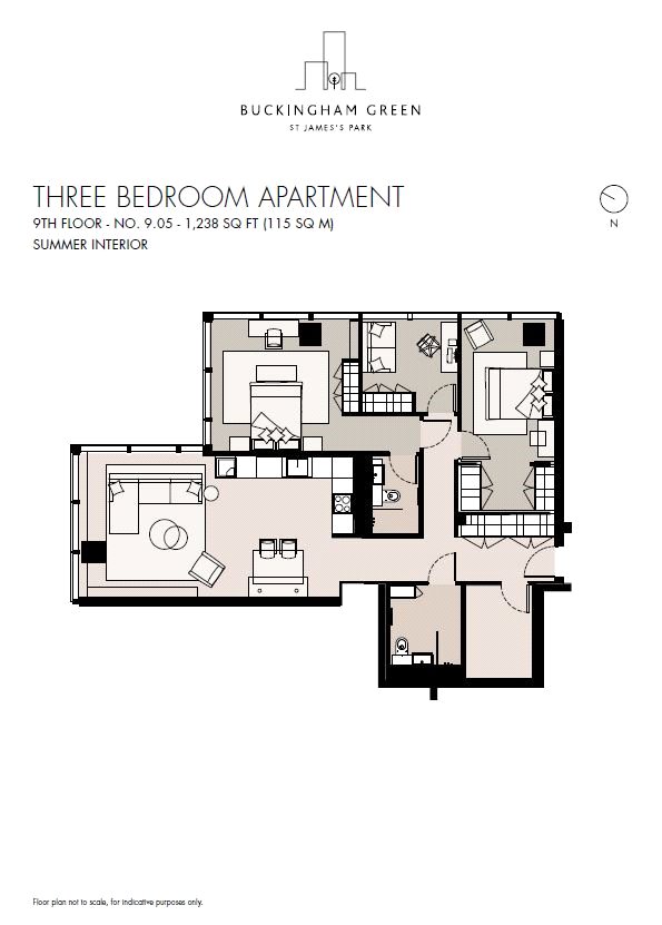 3 Bedrooms Flat to rent in Buckingham Green, 64 Buckingham Gate, St James's Park, London SW1E