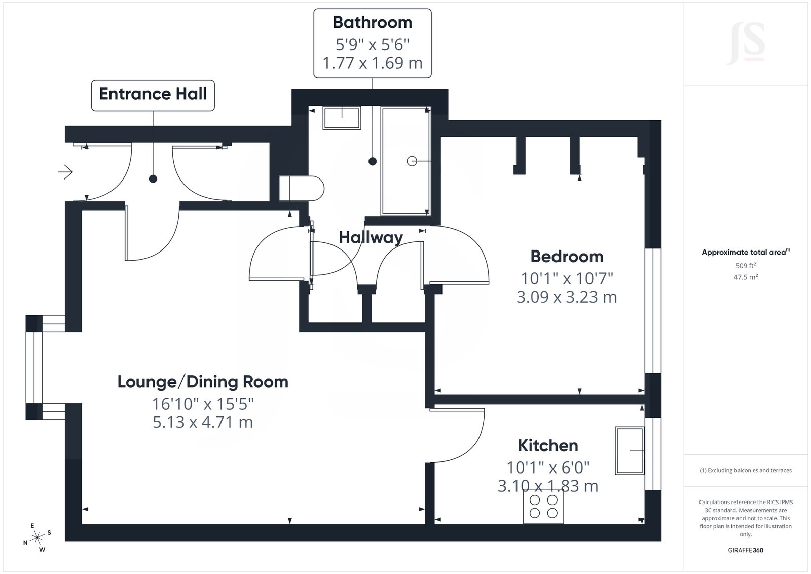 Tintagel Court,Flat 2, Gordon Road, Shoreham-by-sea floorplan