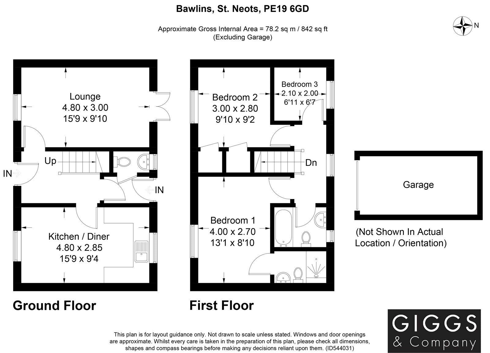 3 Bedrooms Semi-detached house for sale in Bawlins, St. Neots, Cambridgeshire PE19