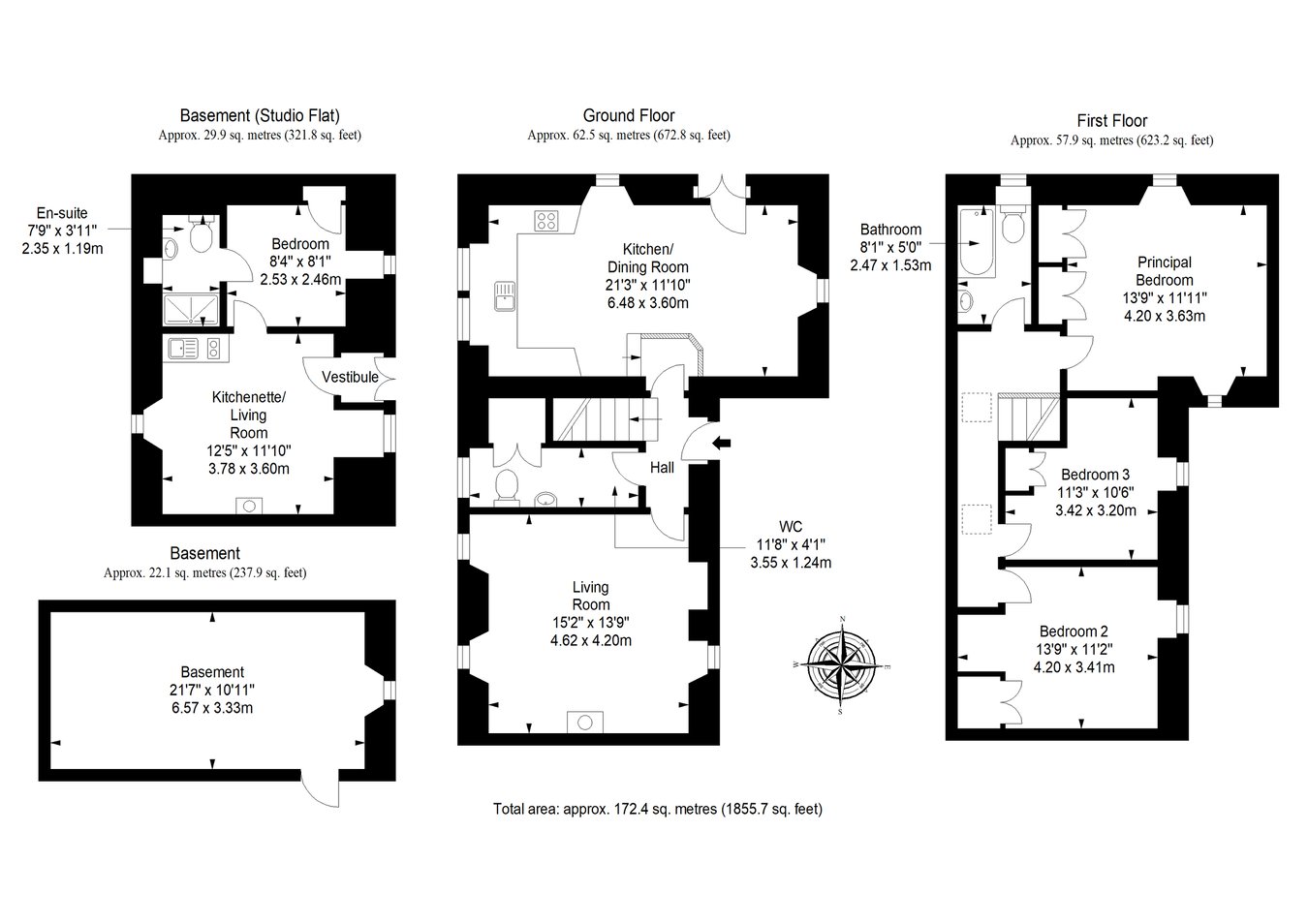 13, East Green, Anstruther floorplan