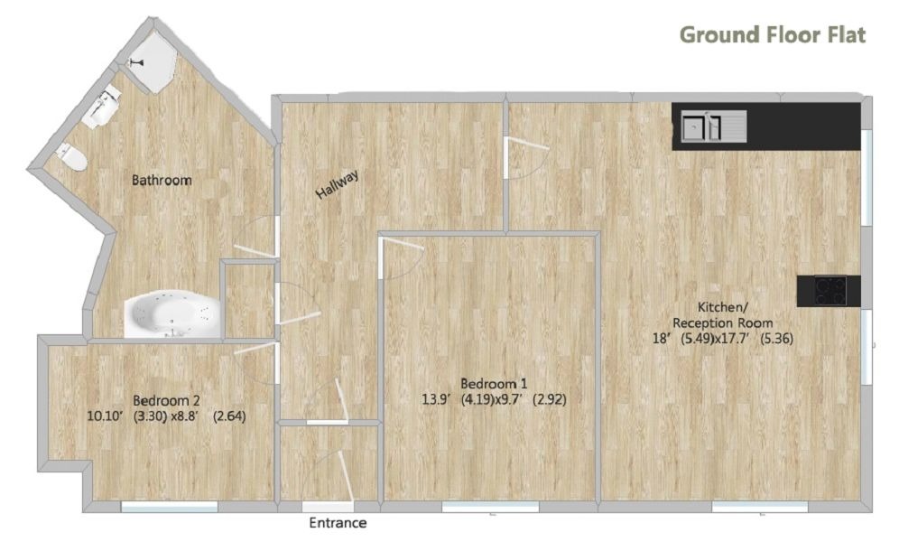 Willow Street, London, Greater London E4, 2 bedroom flat for sale