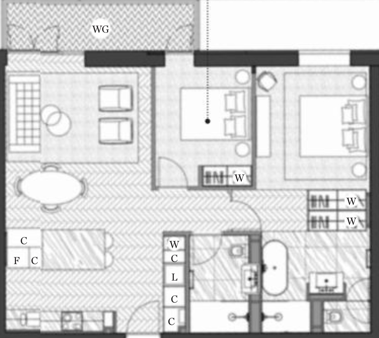 Apartment A93, Ambassador Building, London floorplan
