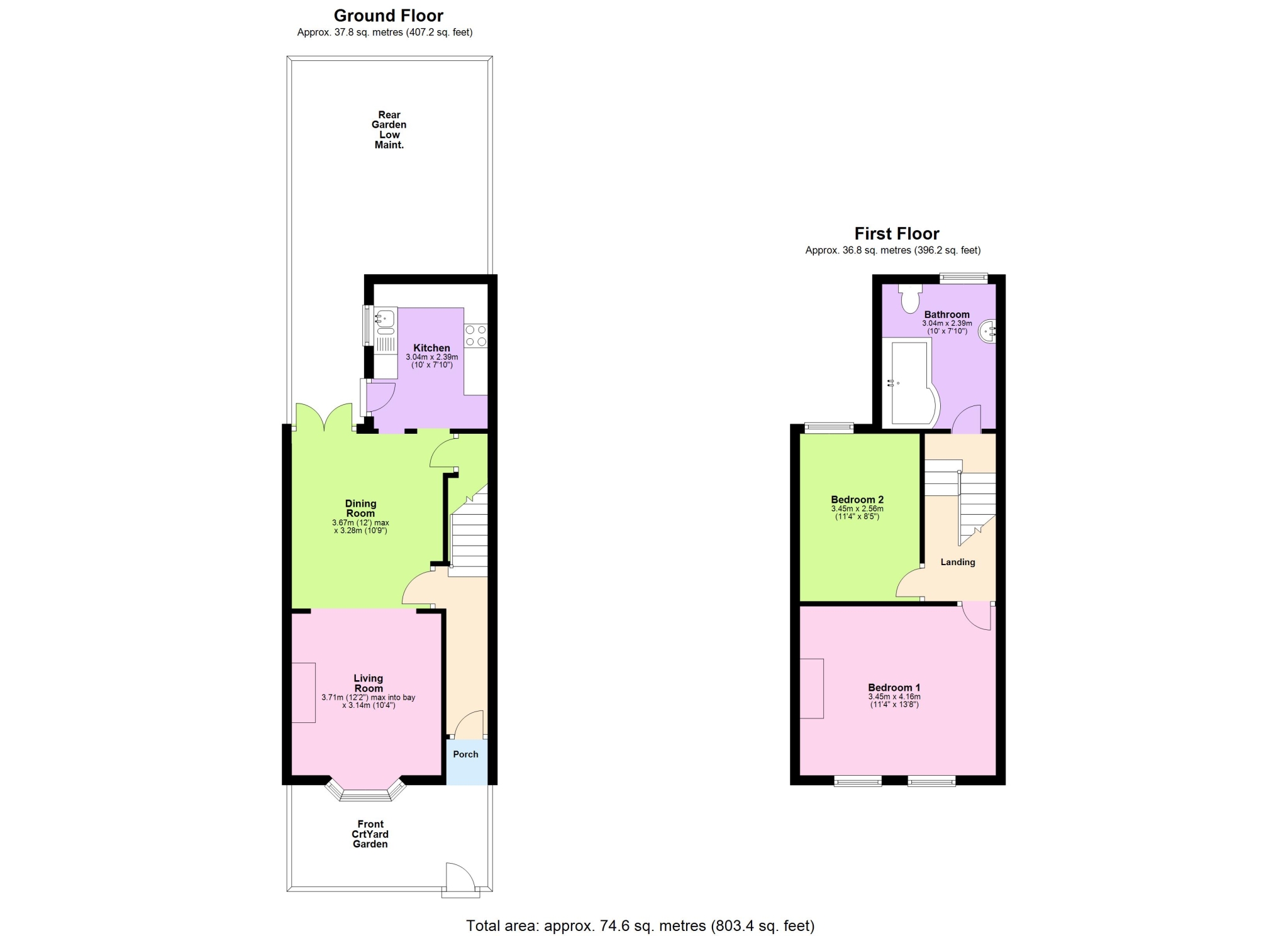 2 Bedrooms Terraced house to rent in Norman Road, Wimbledon, London SW19