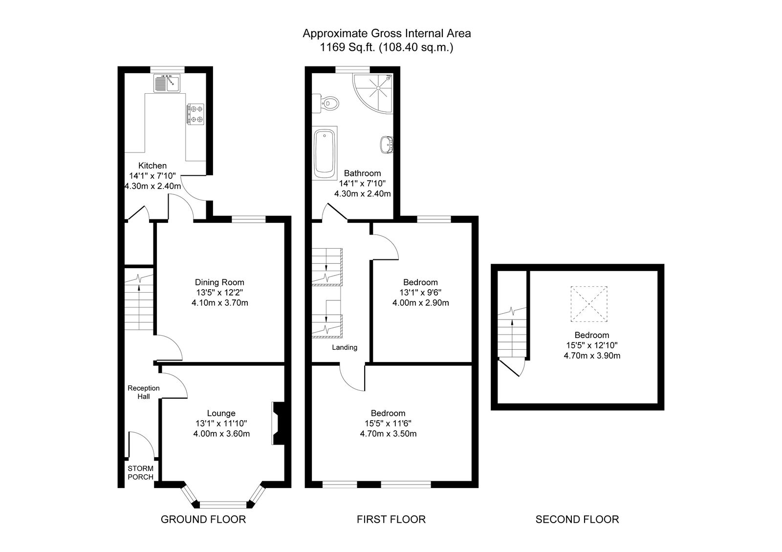 15, Wordsworth Road, Nottingham floorplan