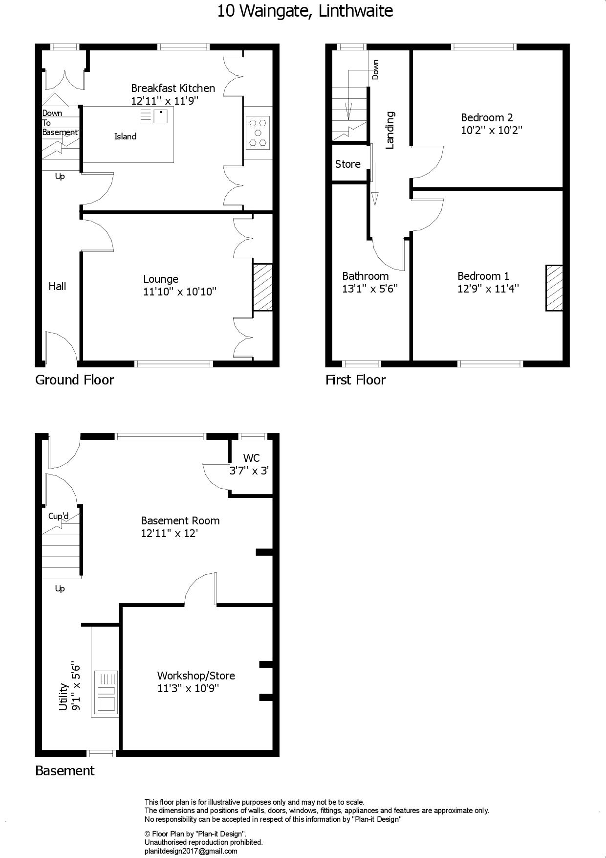 10, Waingate, Huddersfield floorplan
