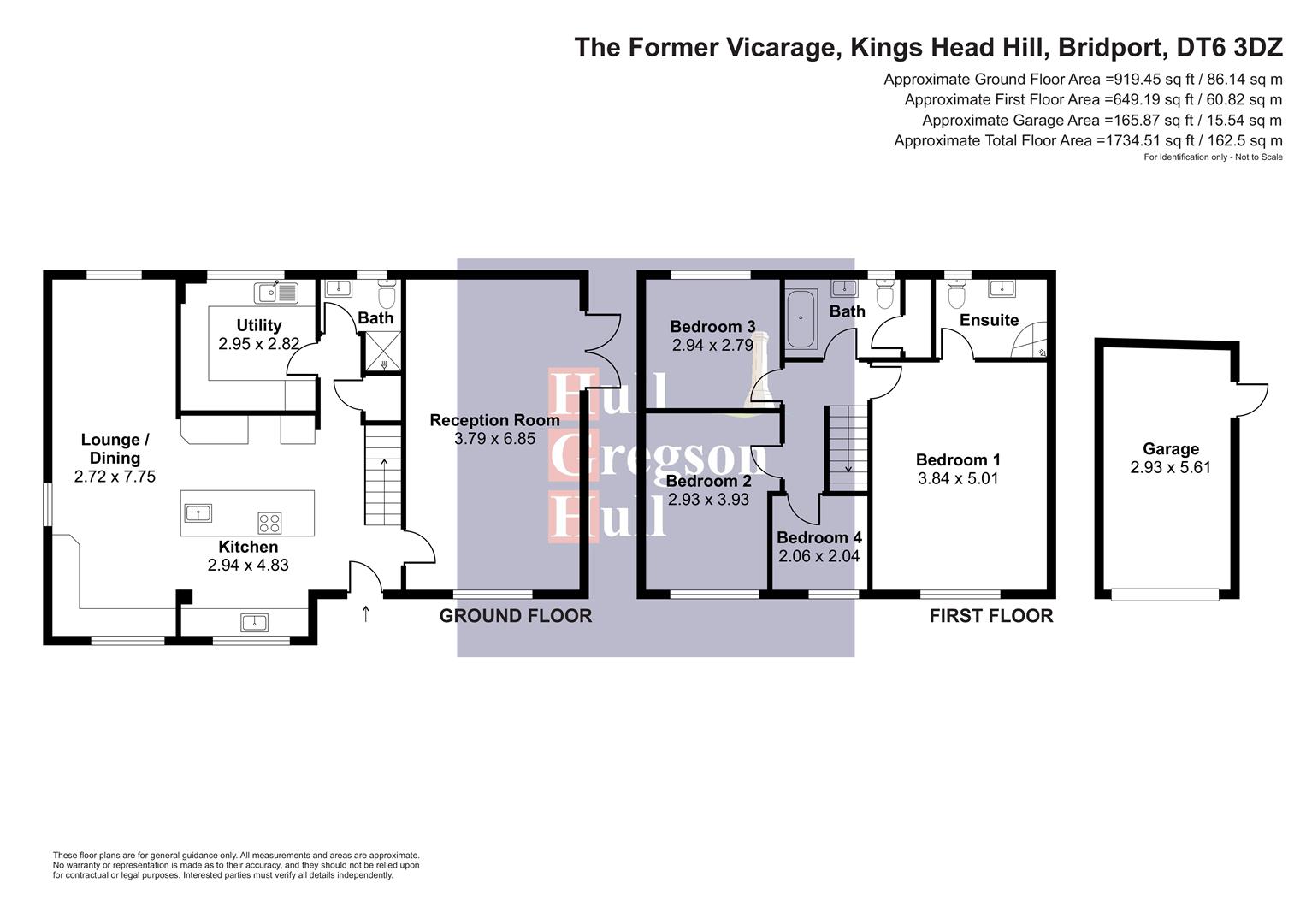 The Vicarage, Kings Head Hill, Bridport floorplan