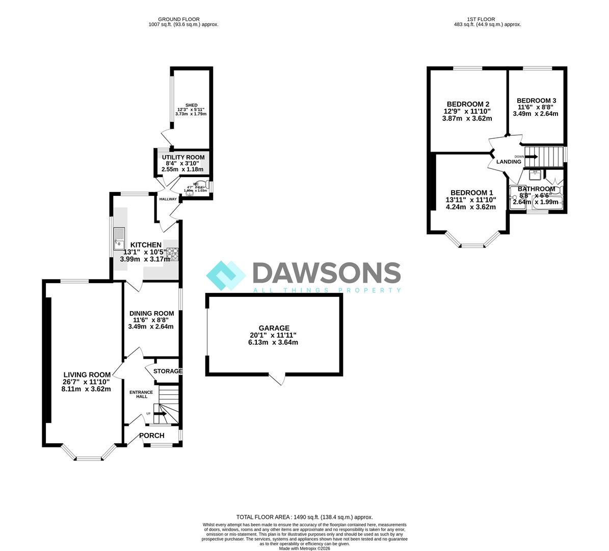 Dyffryn Road, Swansea floorplan