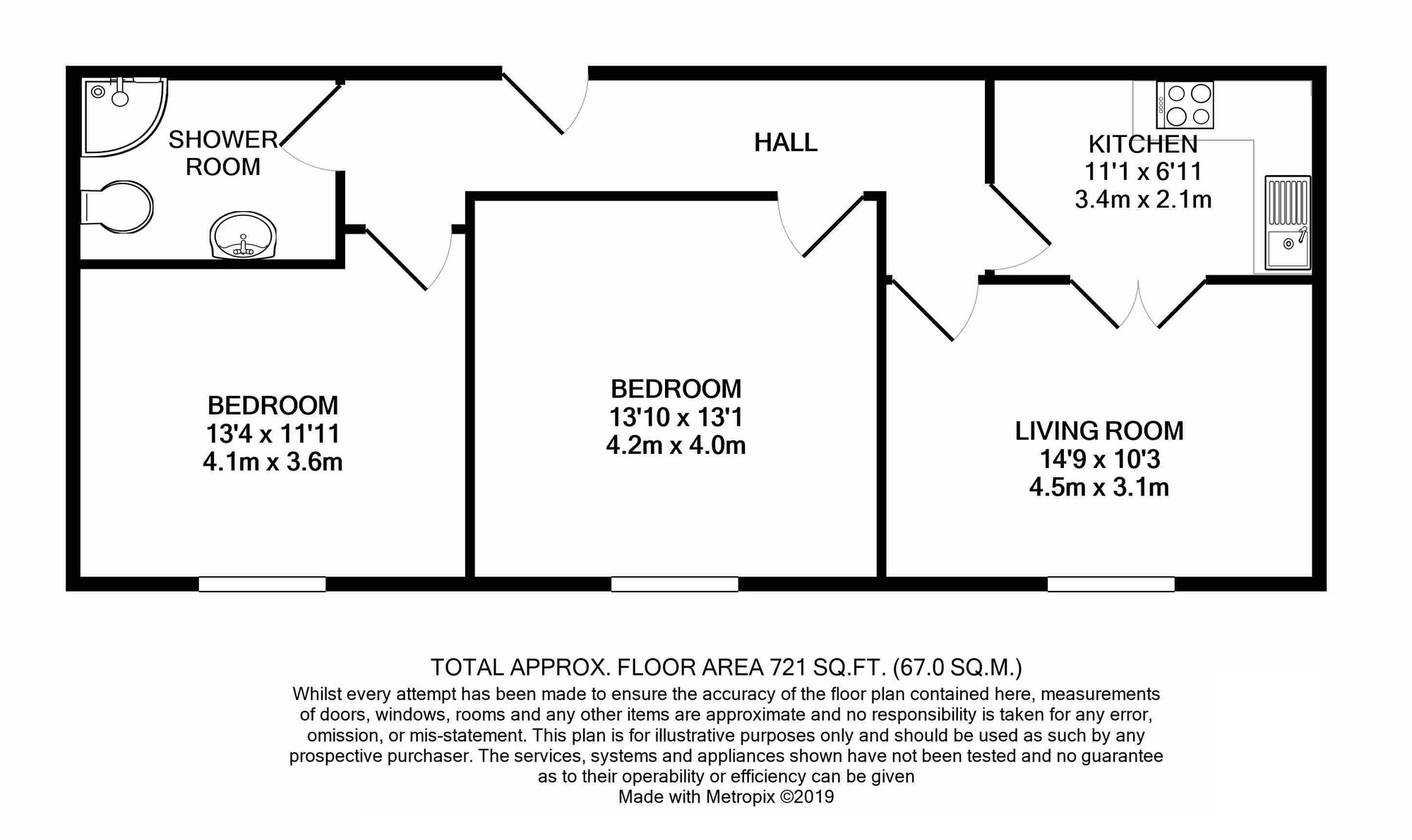 Flat 15, Garden House Boston Square, Hunstanton floorplan