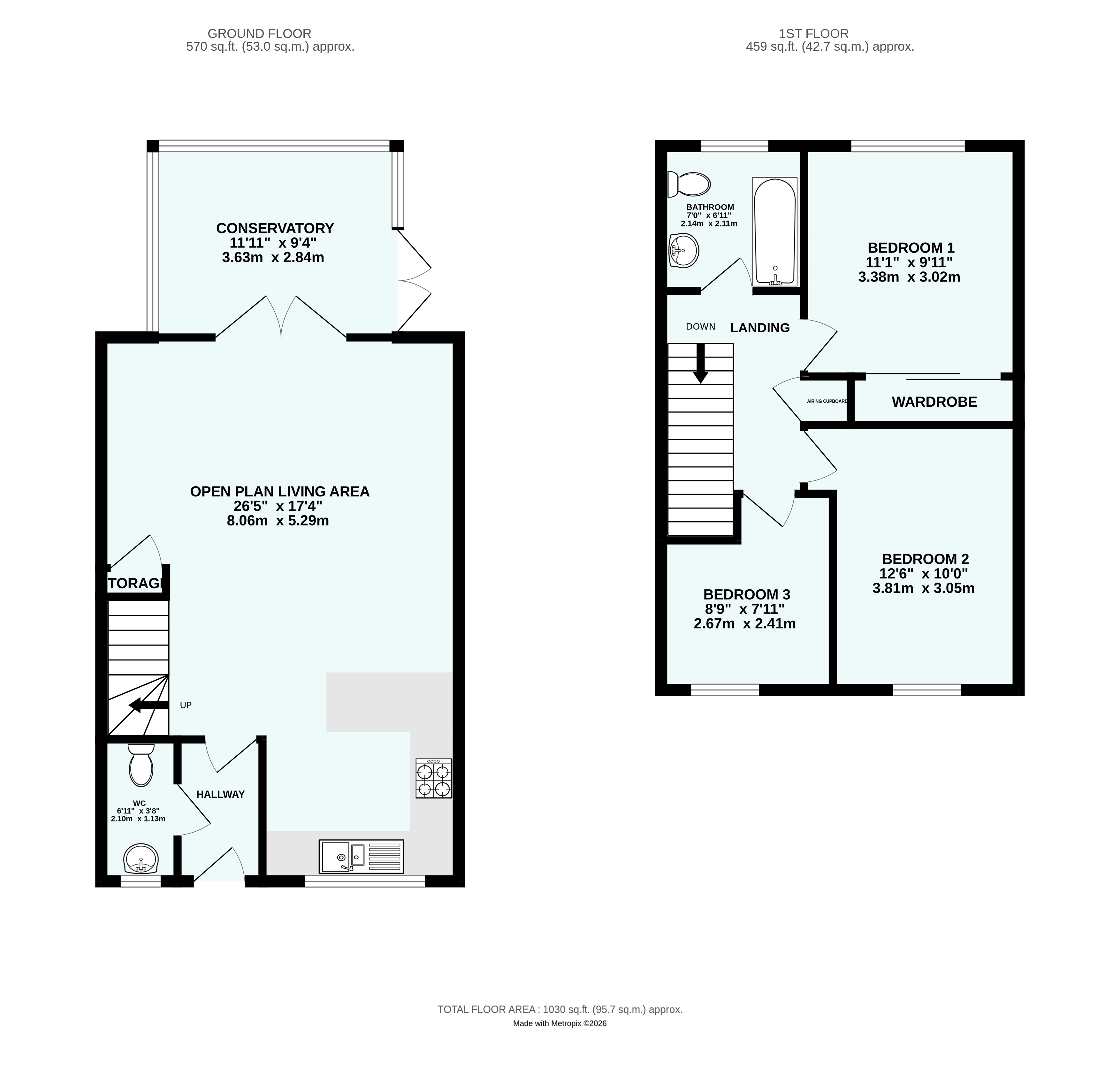 8, Park An Skol, Cornwall floorplan
