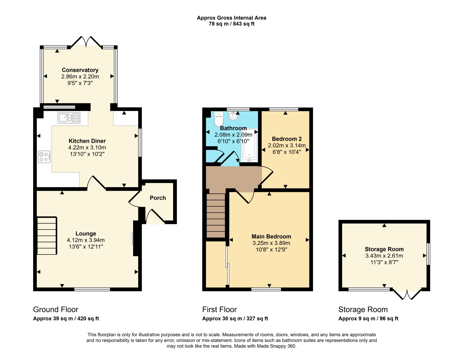 Dippers Cottage, The Square, Bampton floorplan