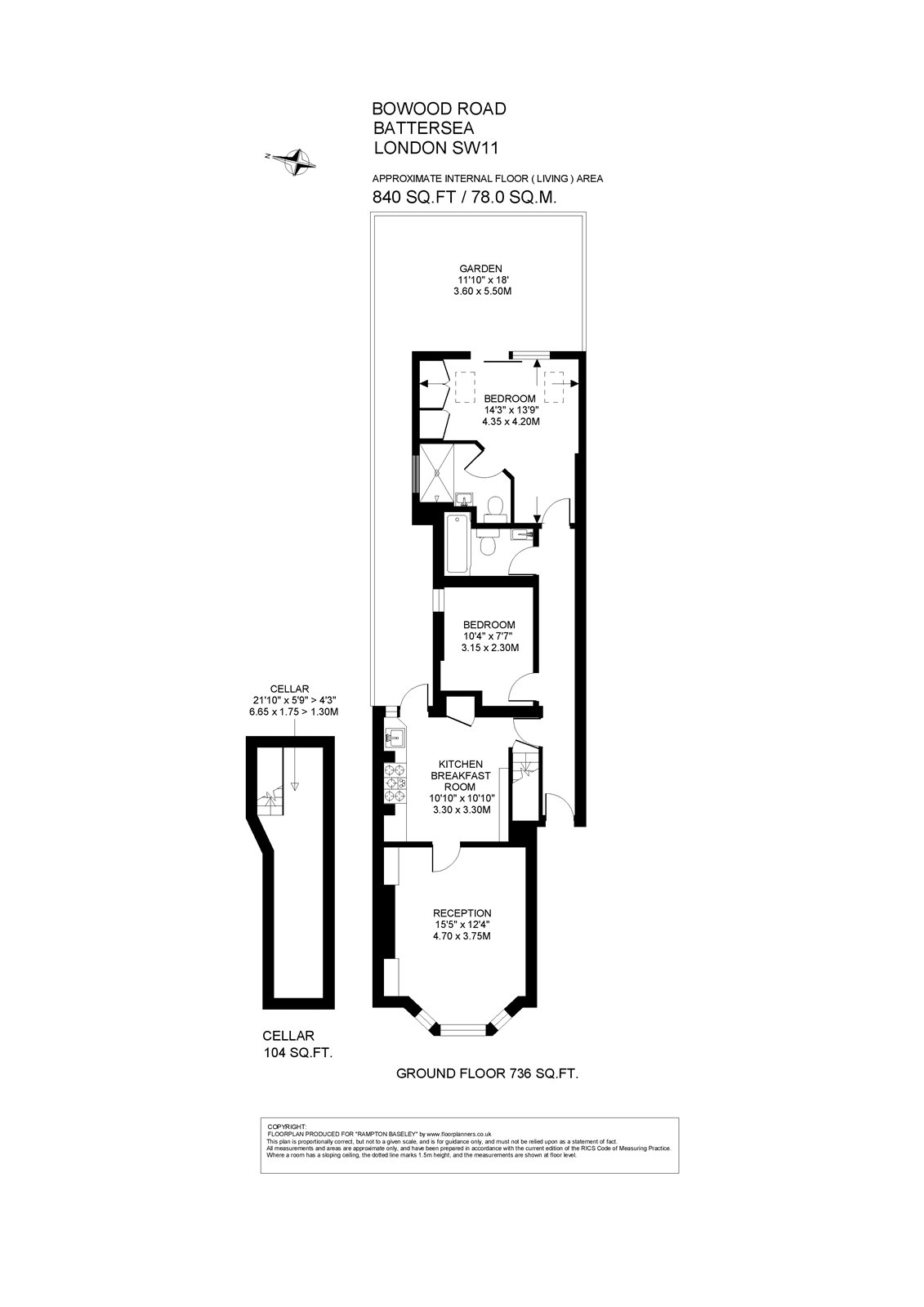 7B, Bowood Road, London floorplan