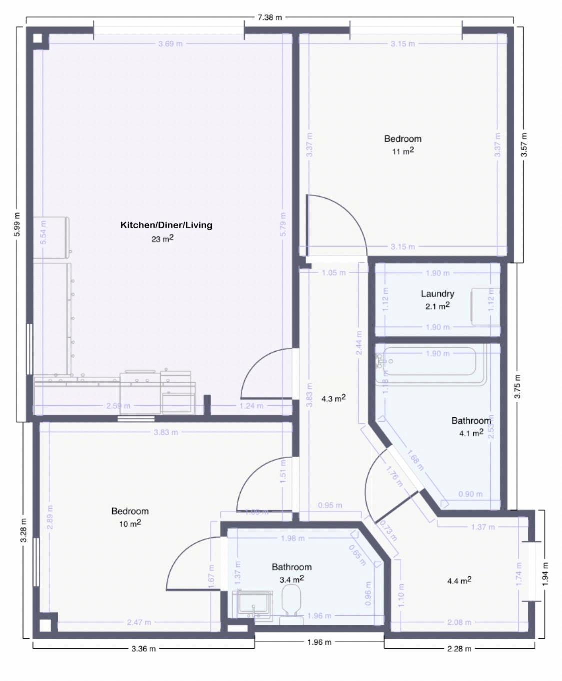 18 Bridgford Place,, Rectory Road, Nottingham floorplan