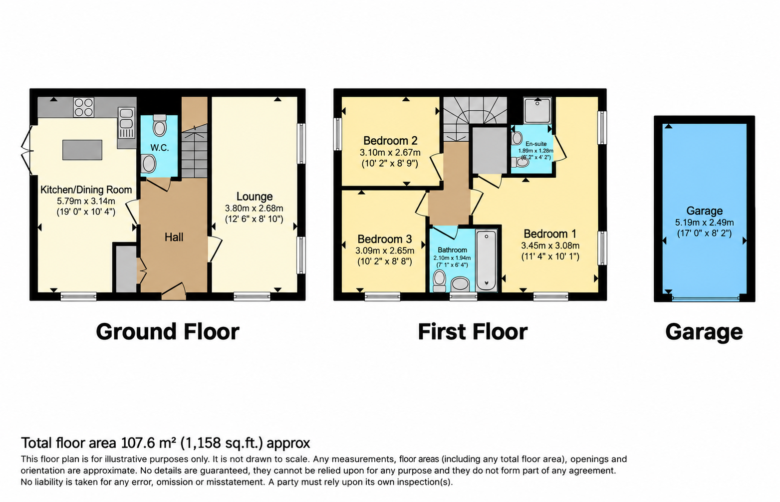 2, Bluebell Crescent, Kidderminster floorplan