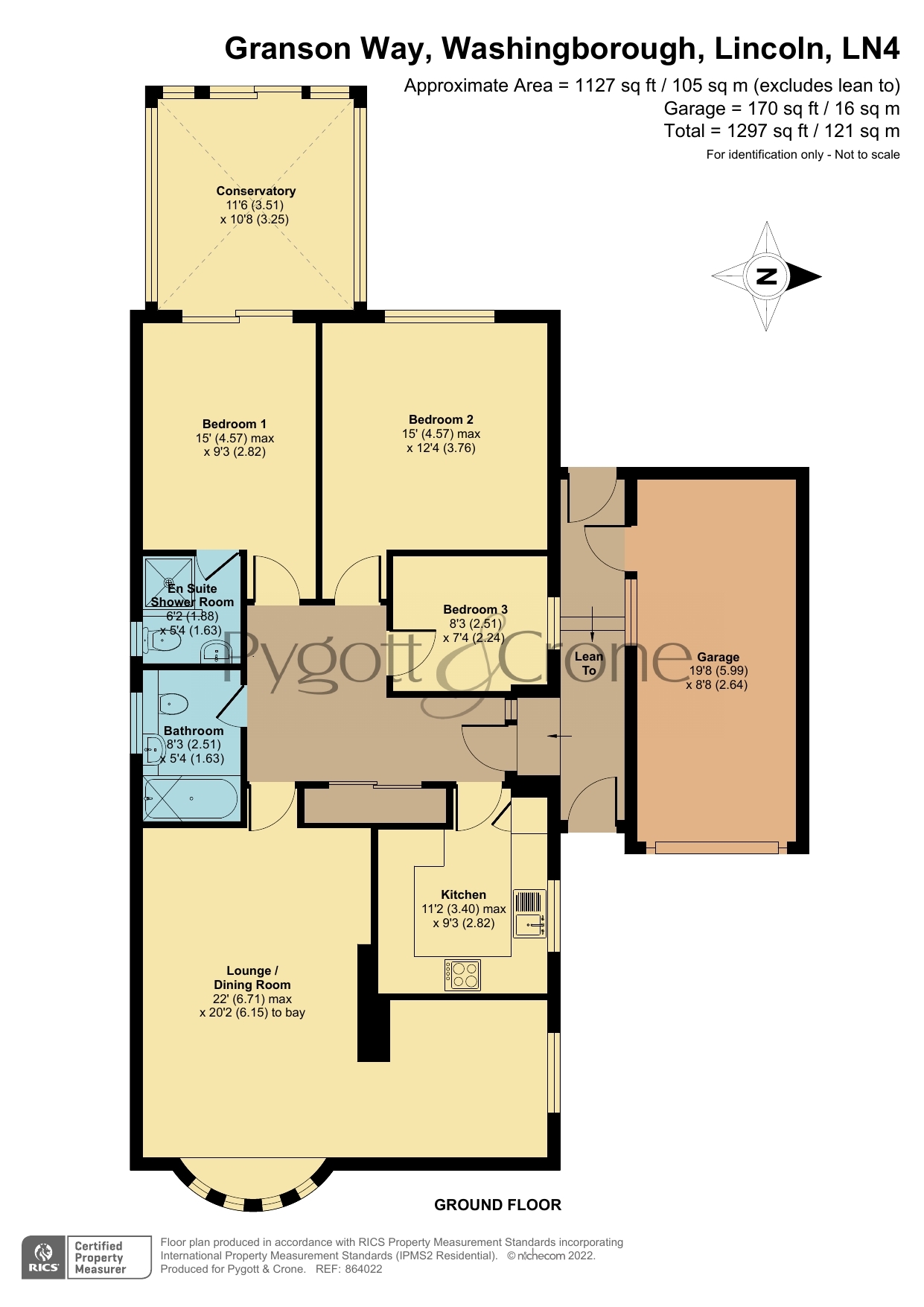Granson Way, Washingborough LN4, 3 bedroom bungalow for sale 61755119
