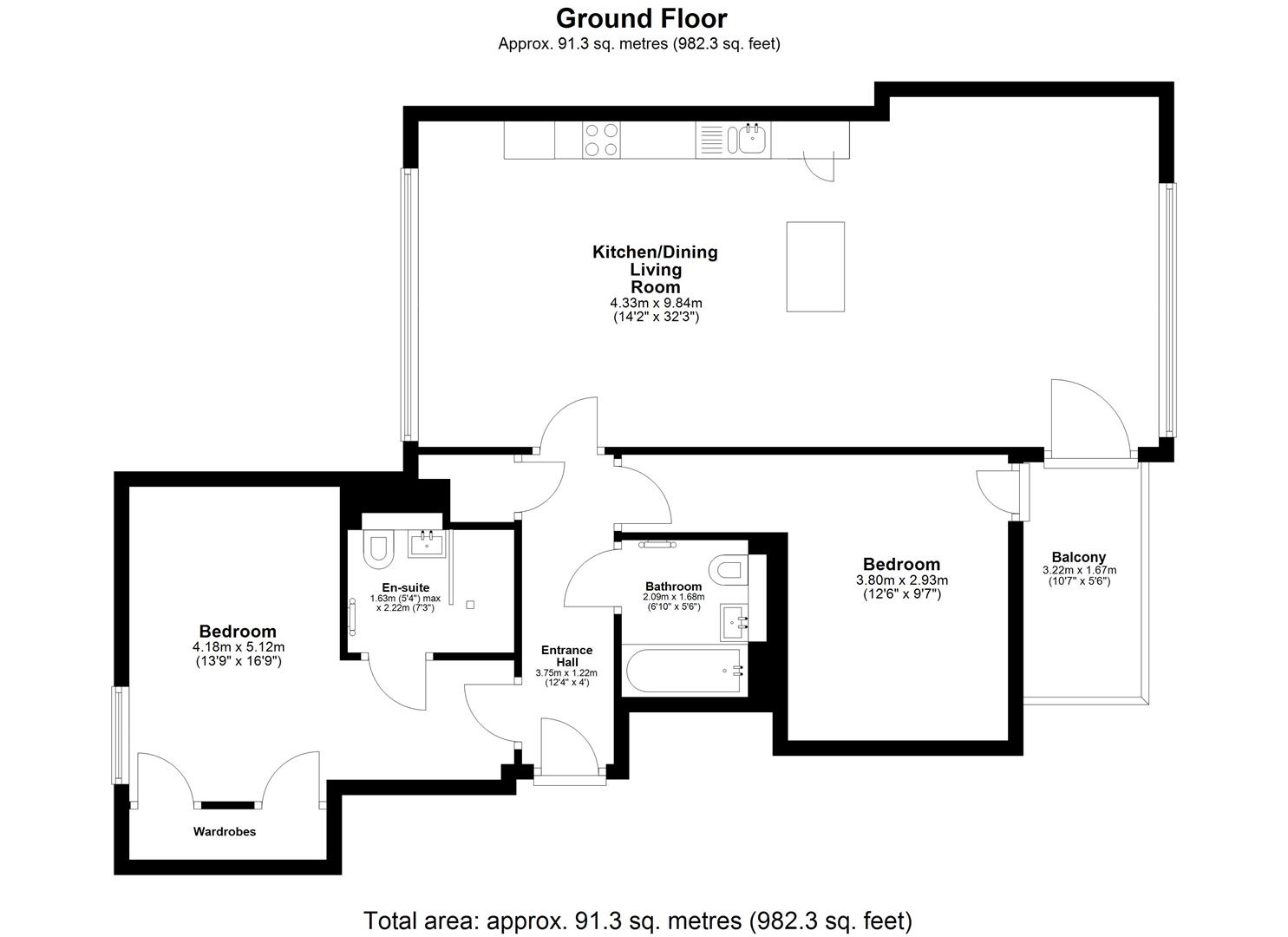 15, Almond Close, Corsham floorplan