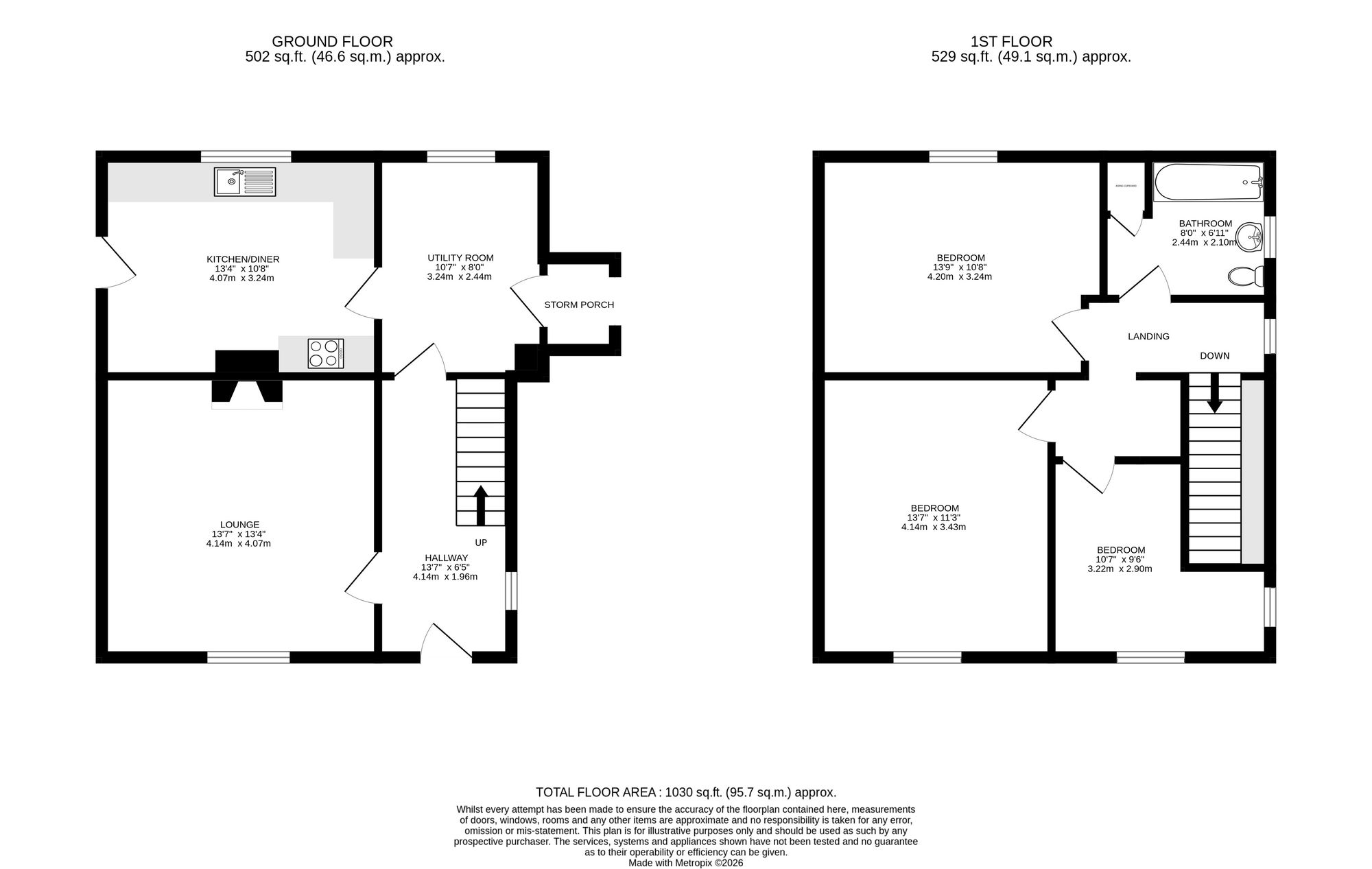 10 Ffordd Yr Afon, Haverfordwest floorplan