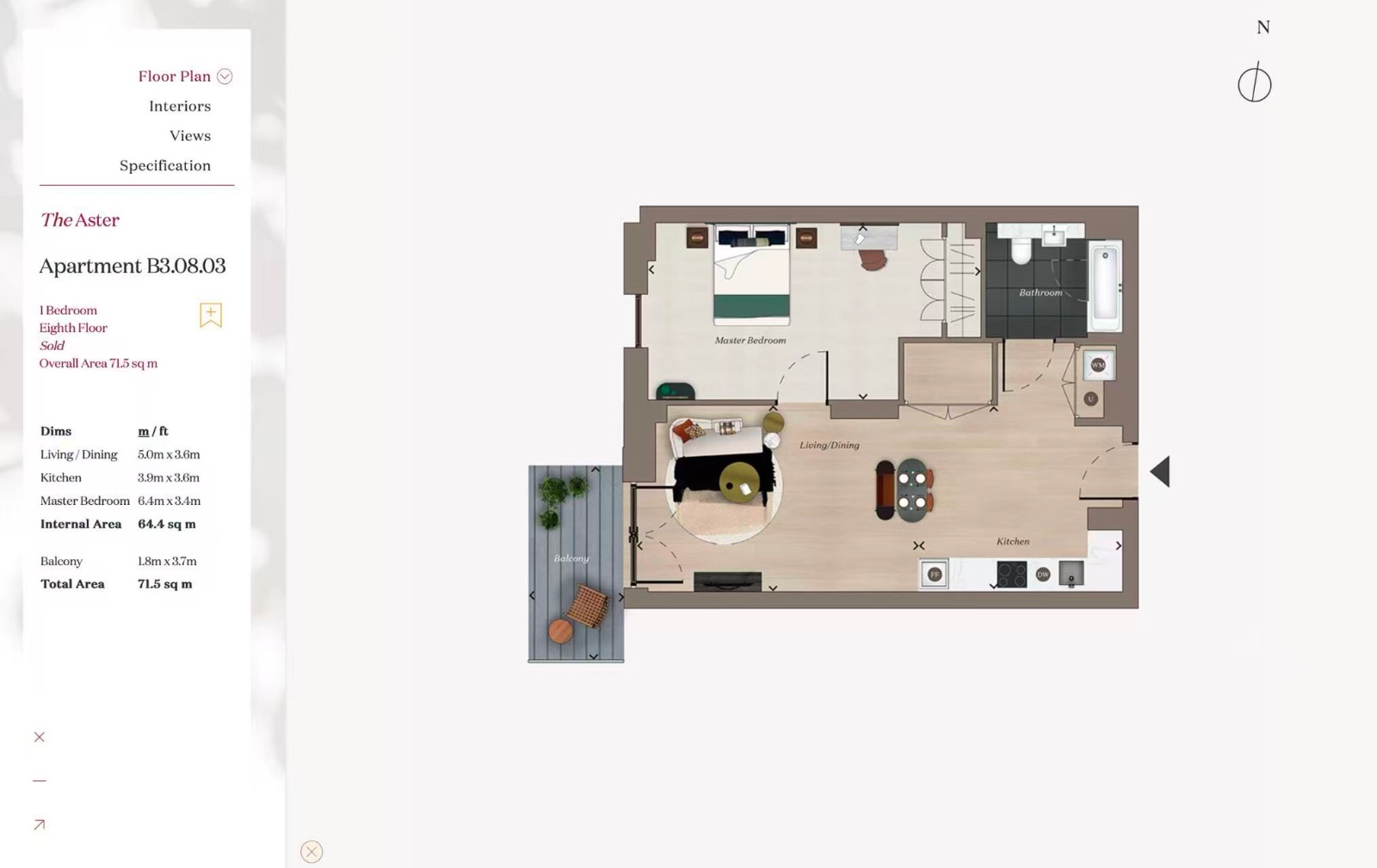 62, Monterrey House, 3 Everdene Path, London floorplan