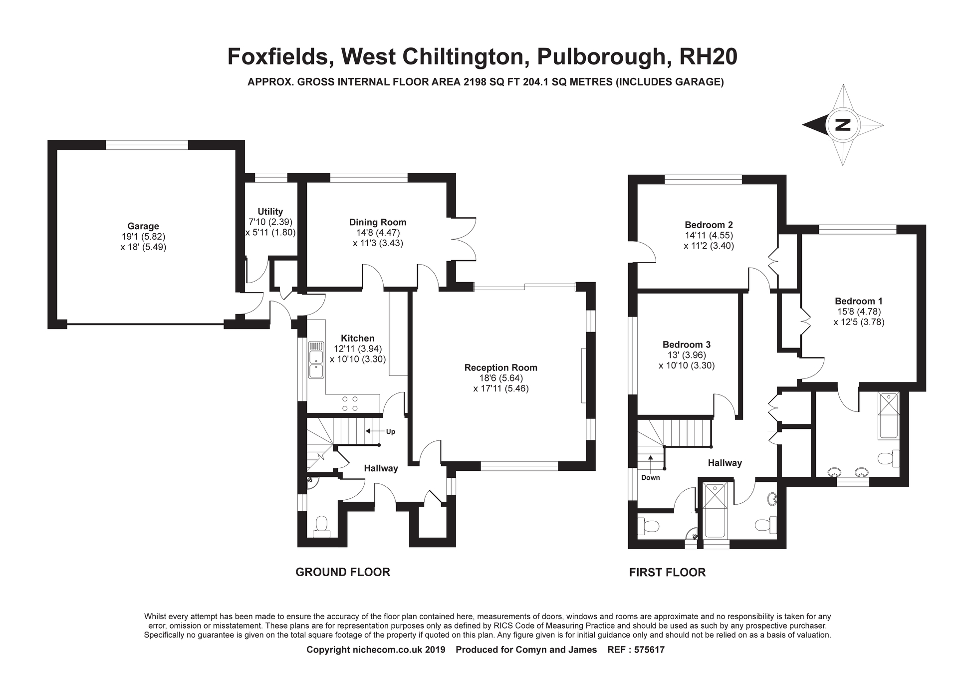 3 bed detached house for sale in Foxfields, West Chiltington