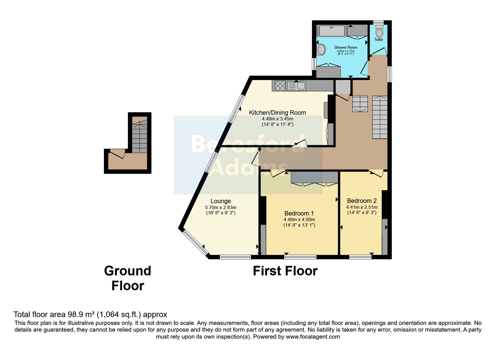 19B,, Rhos Road, Colwyn Bay floorplan