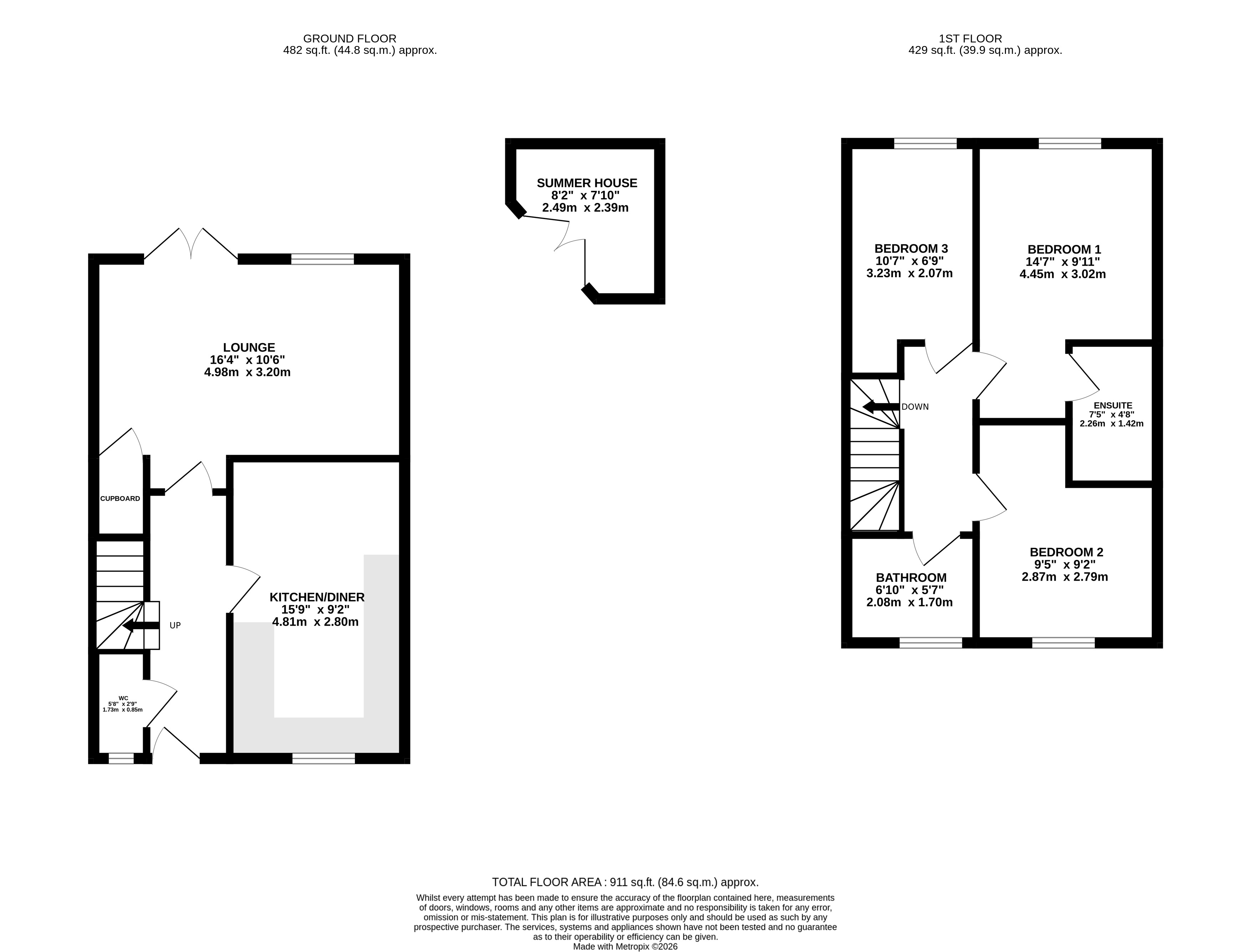87, Brompton Drive, West Yorkshire floorplan