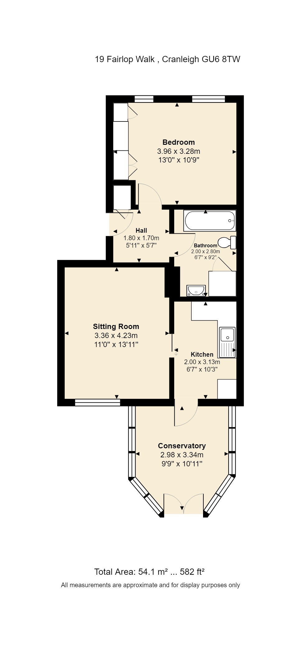 1 Bedrooms Bungalow for sale in 19 Fairlop Walk, Elmbridge Village, Cranleigh, Surrey GU6