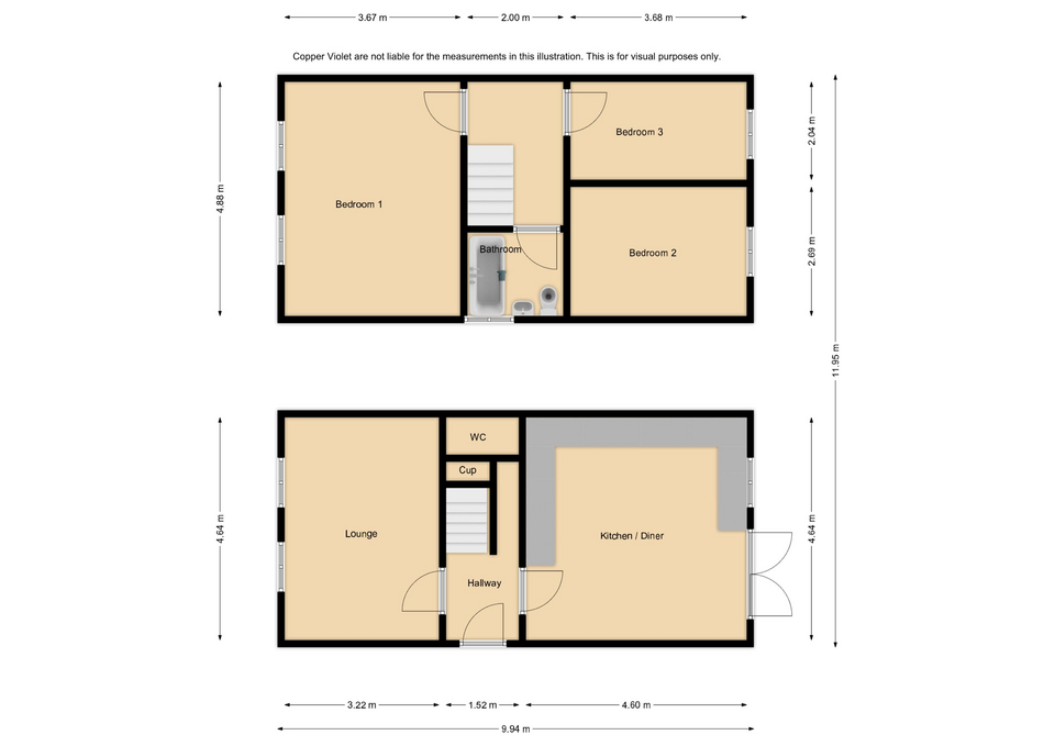 4, Vicarage Farm Road, Wellingborough floorplan