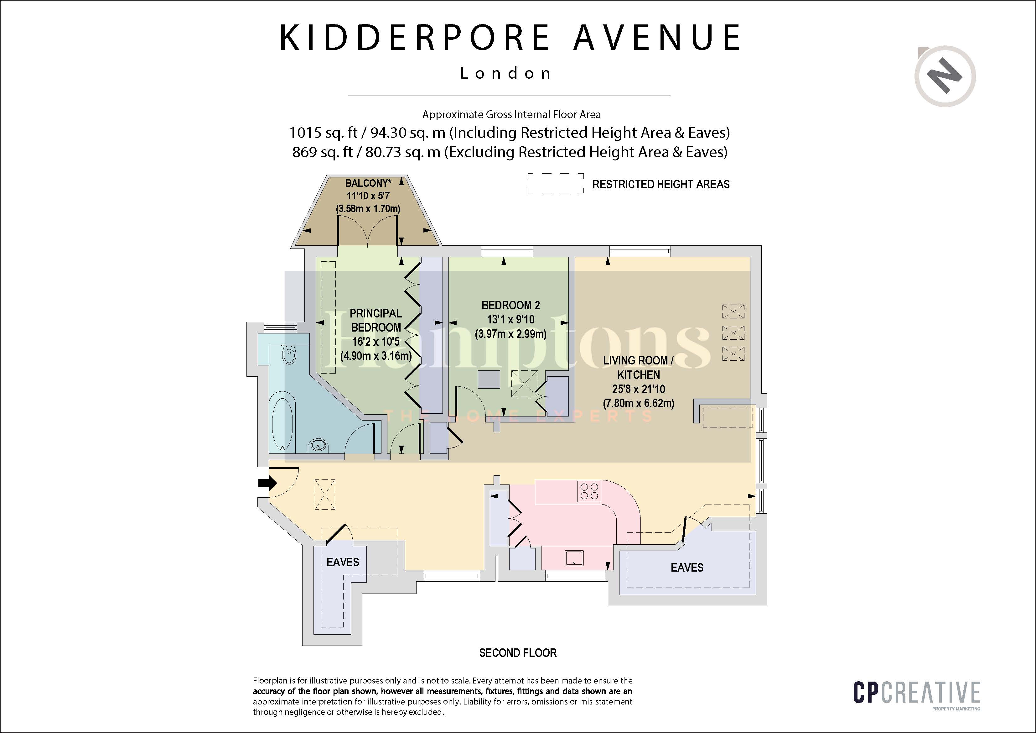 Flat 6, 6A, Kidderpore Avenue, London floorplan