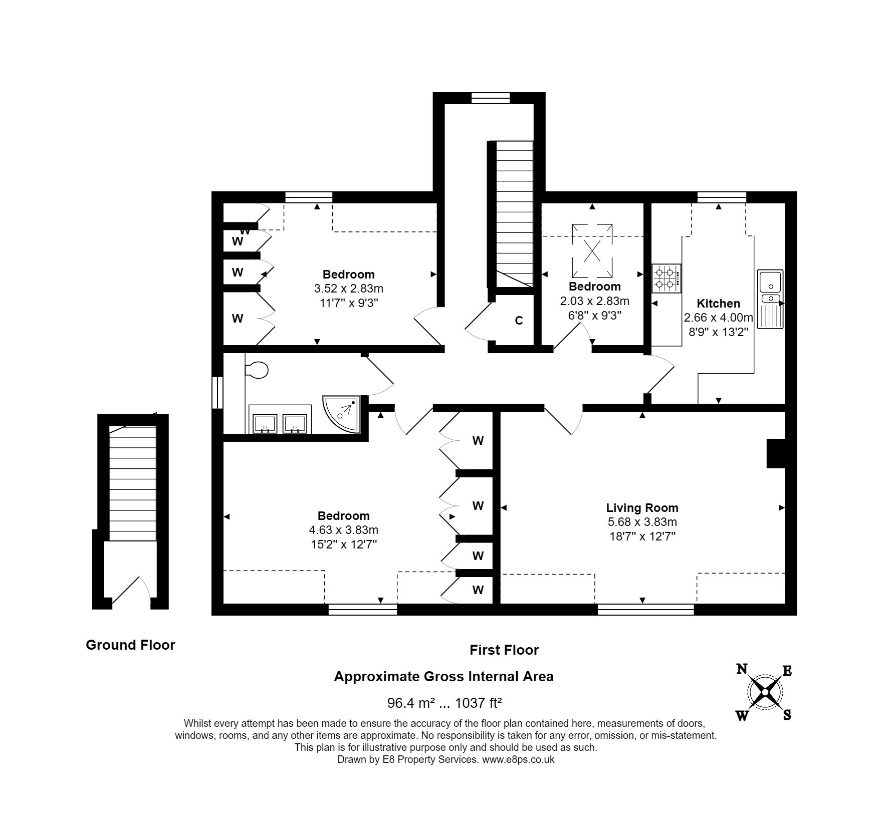 Penthouse Apartment 5, Iver Court, Lenborough Road, Buckingham floorplan