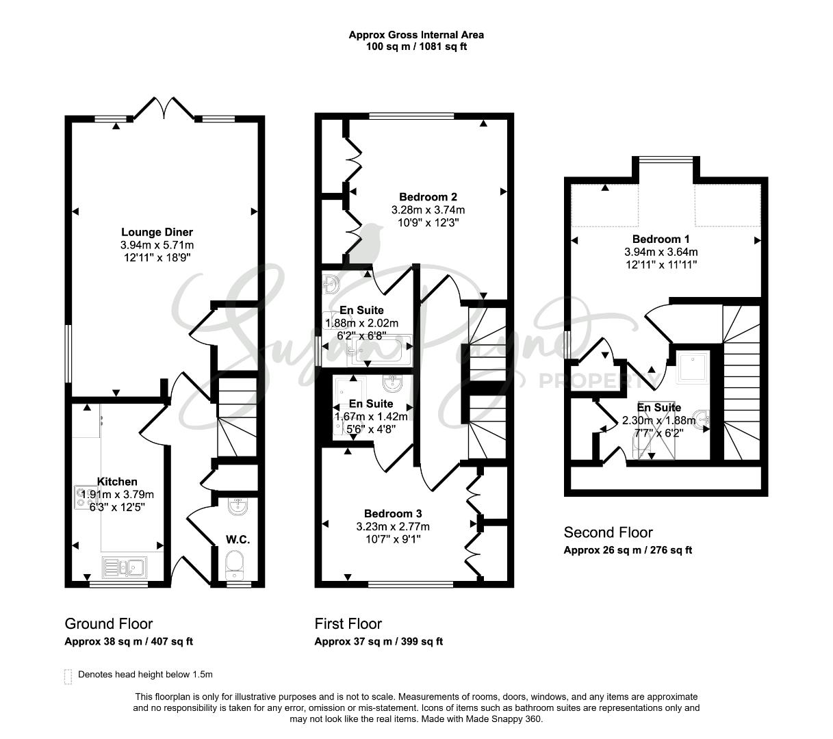 7, Kentstone Court, Binstead Road, Ryde floorplan