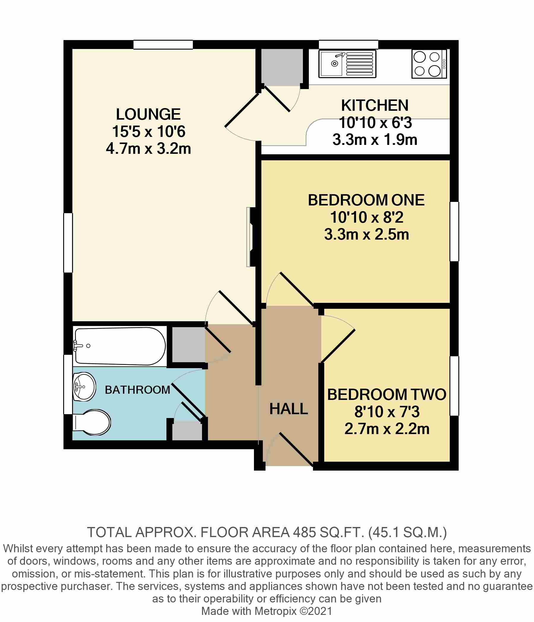 Flat 2, Torrington Court, North Road East, Plymouth floorplan