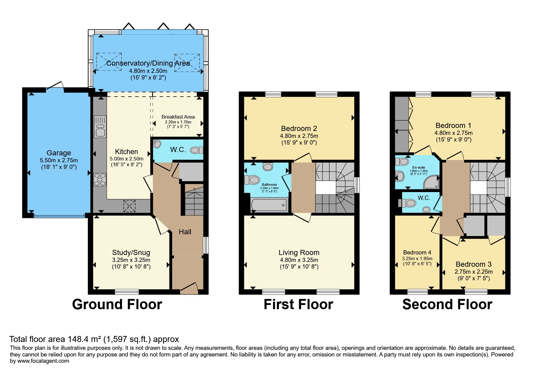 18, Weir Close, Wigston floorplan