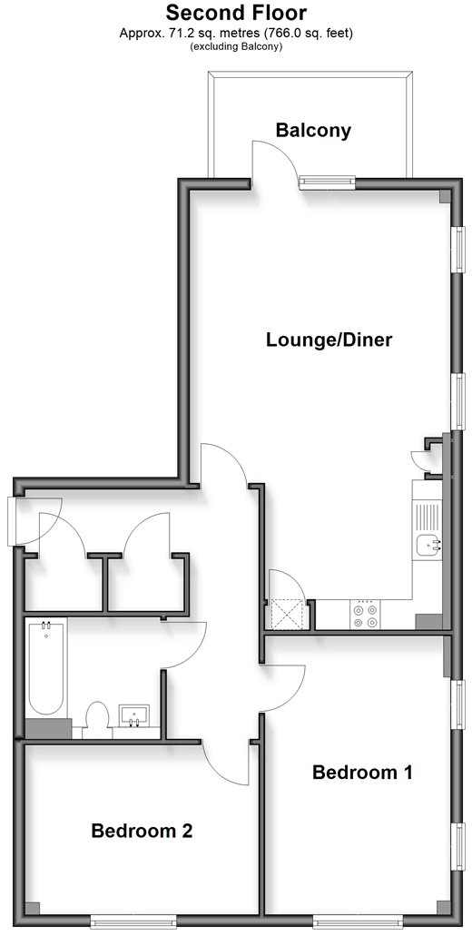 Mill Hall, Aylesford floorplan