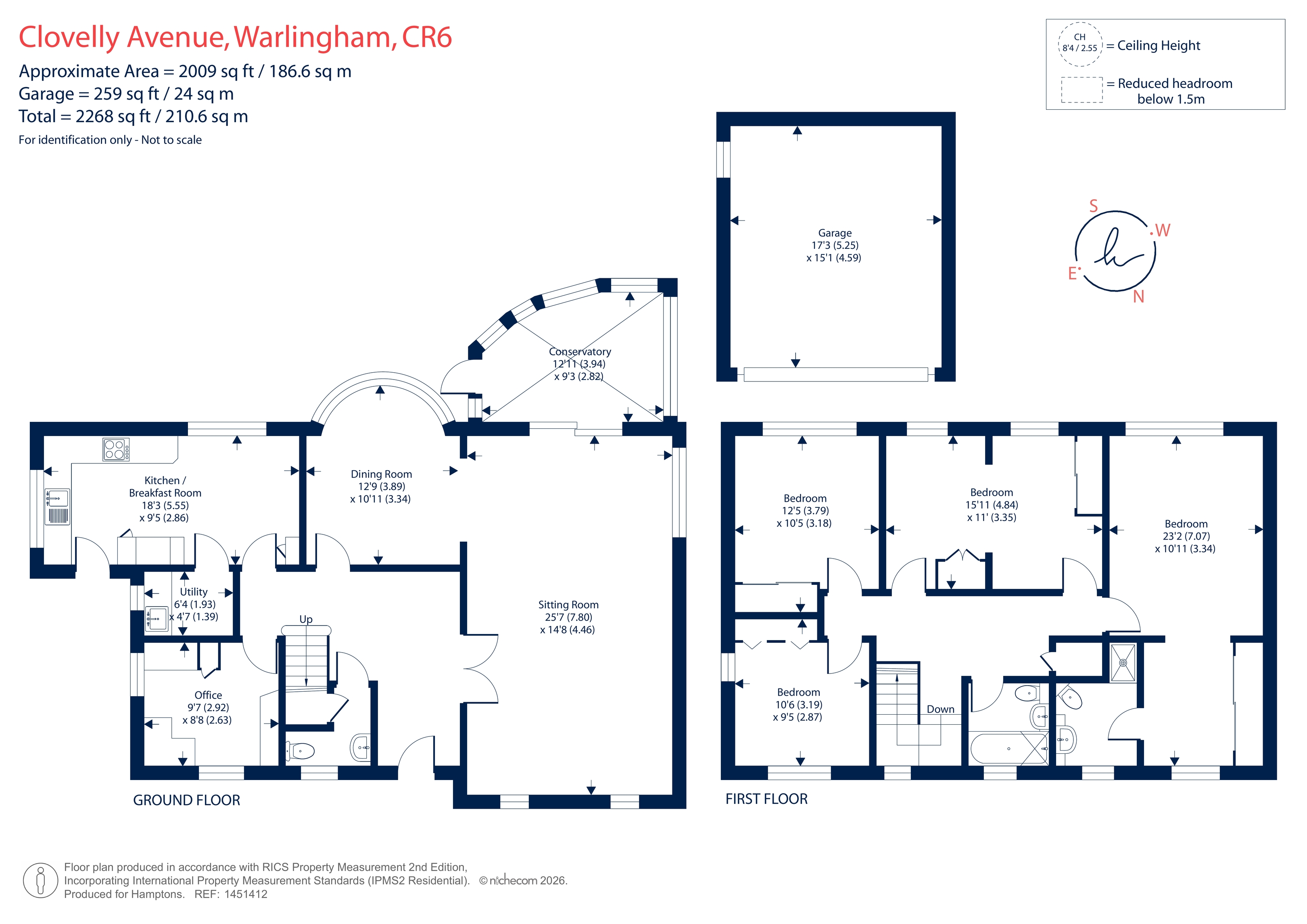 6, Clovelly Avenue, Warlingham floorplan