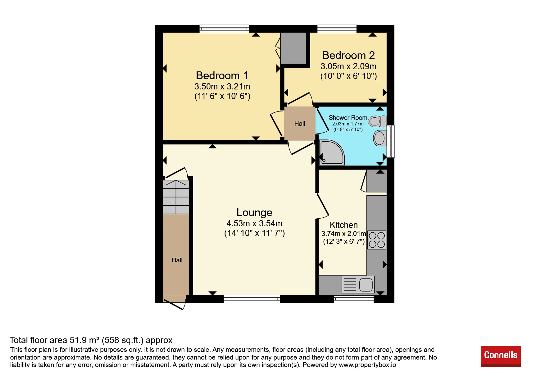 Flat 32, Winchester Court, Wildwood Ringway, Stafford floorplan