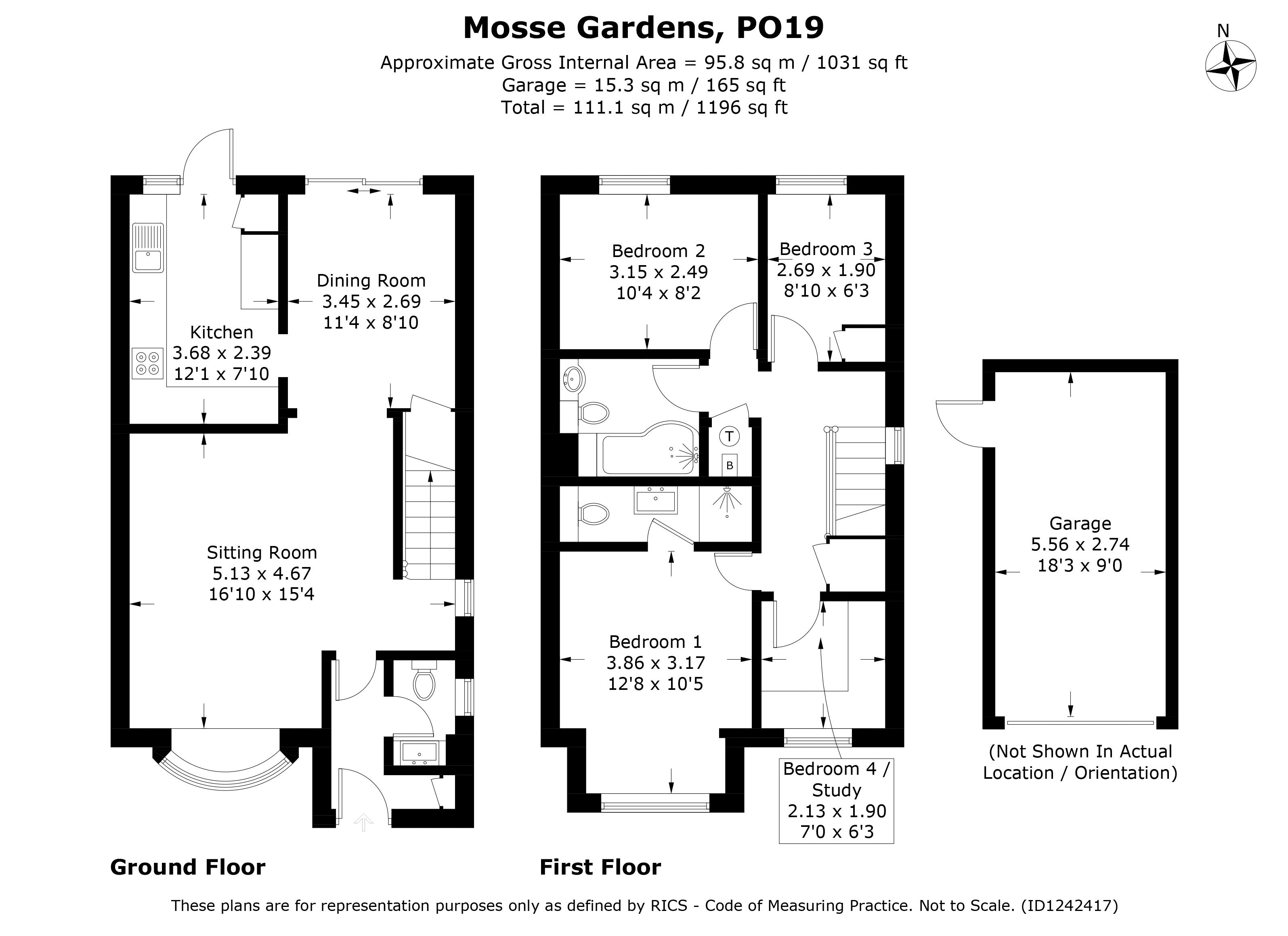 49, Mosse Gardens, Chichester floorplan
