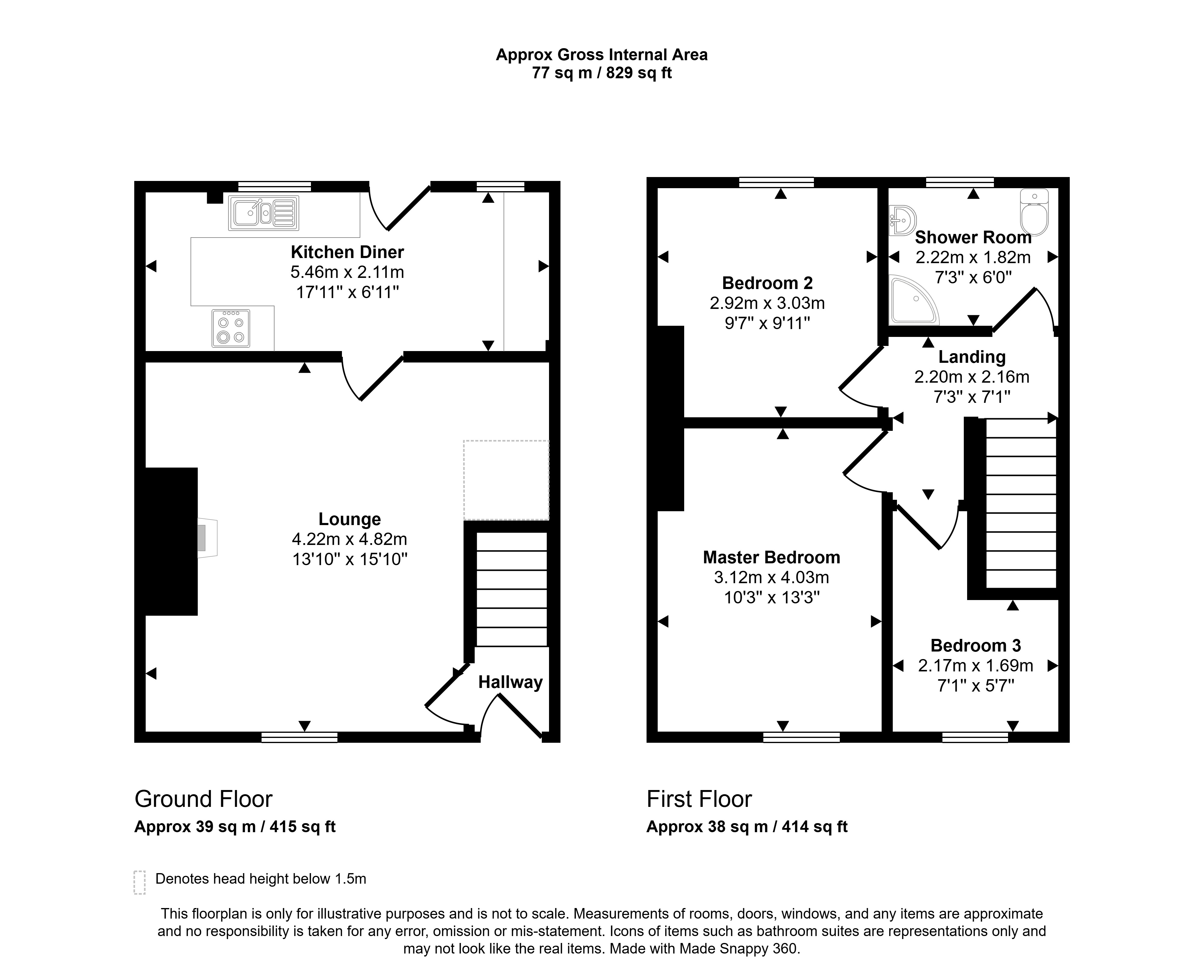 44, Wylam Street, Stanley floorplan