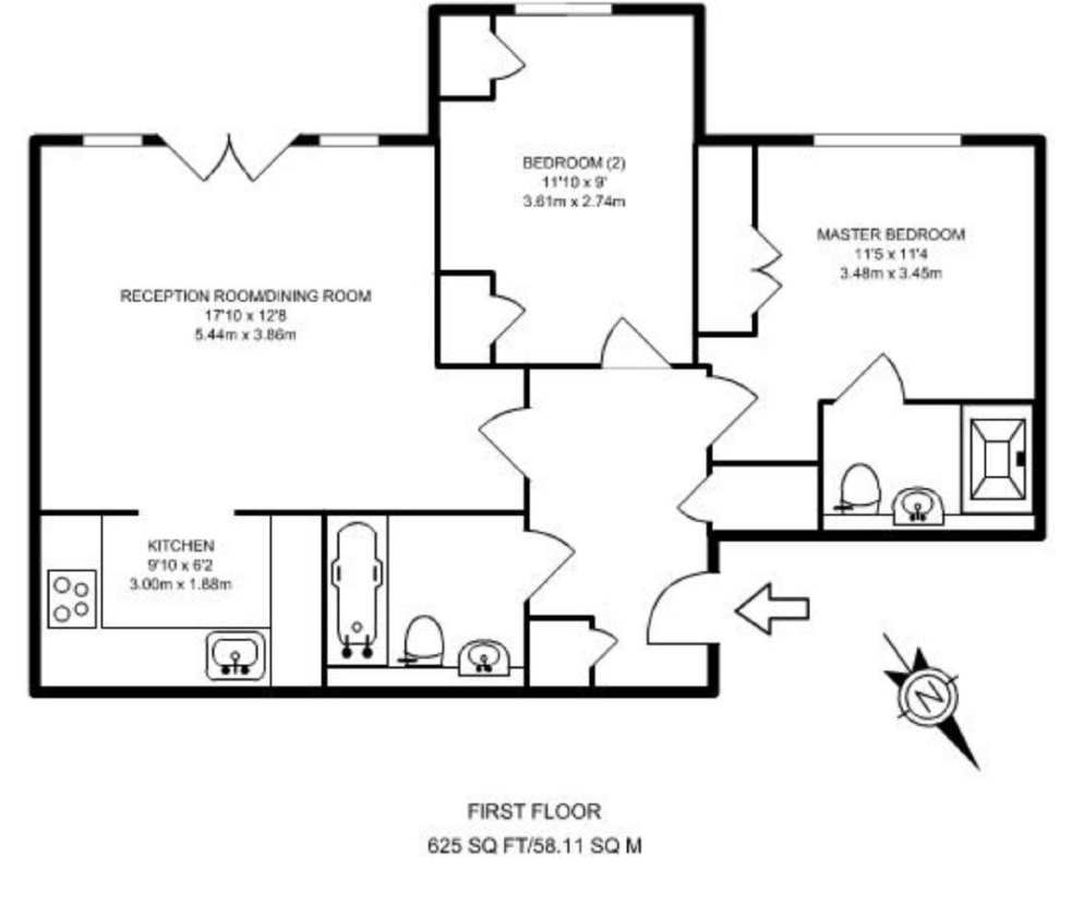 12 Royal Court,, Hume Way, Ruislip floorplan