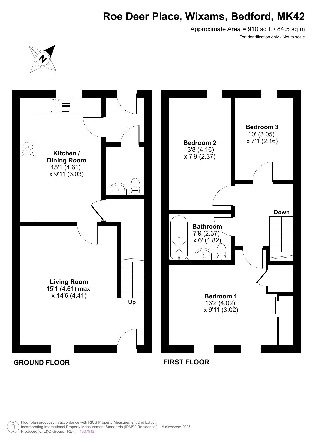Roe Deer Place, Wixams, Bedford floorplan