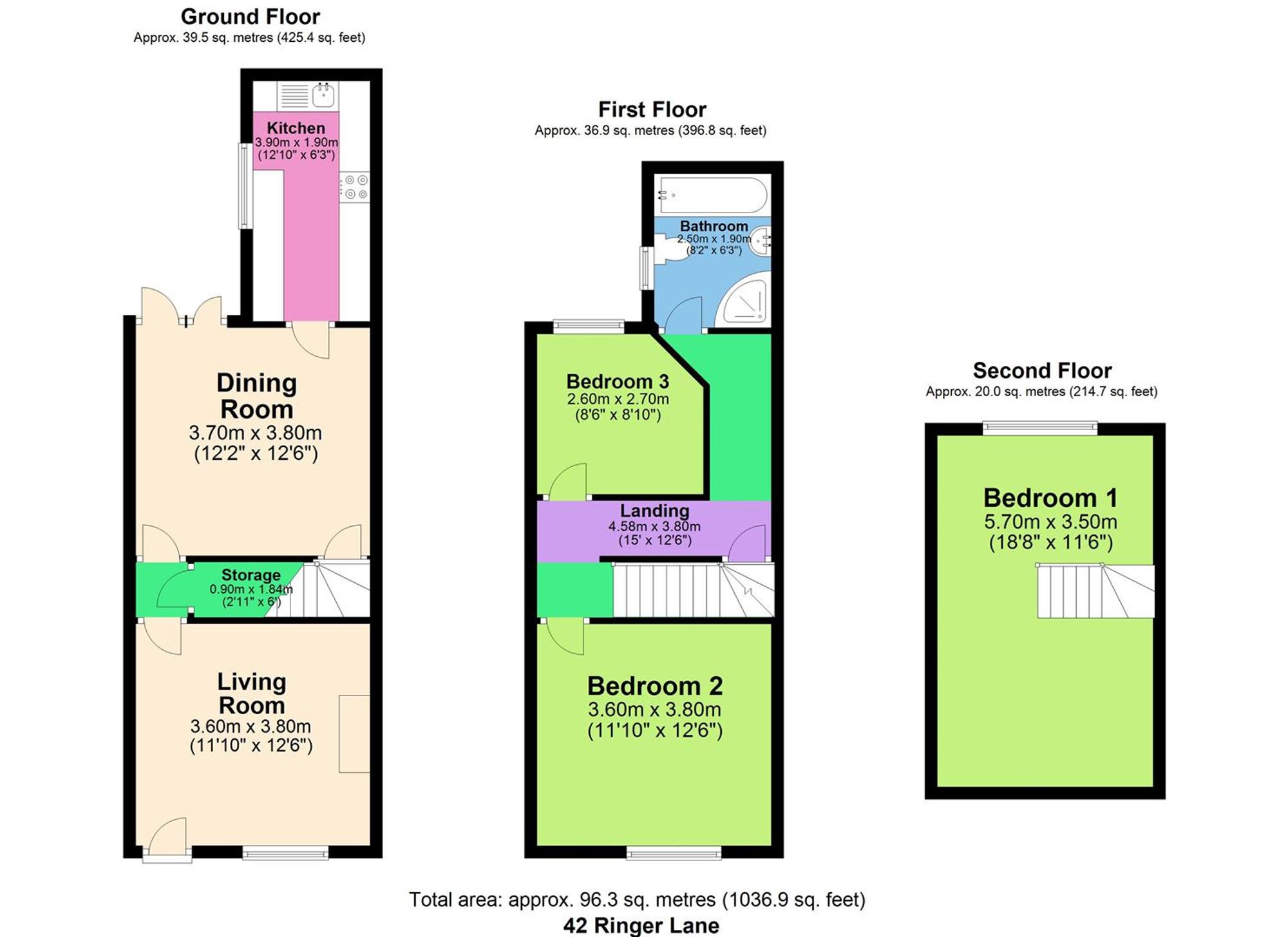 42 Ringer Lane, Chesterfield floorplan
