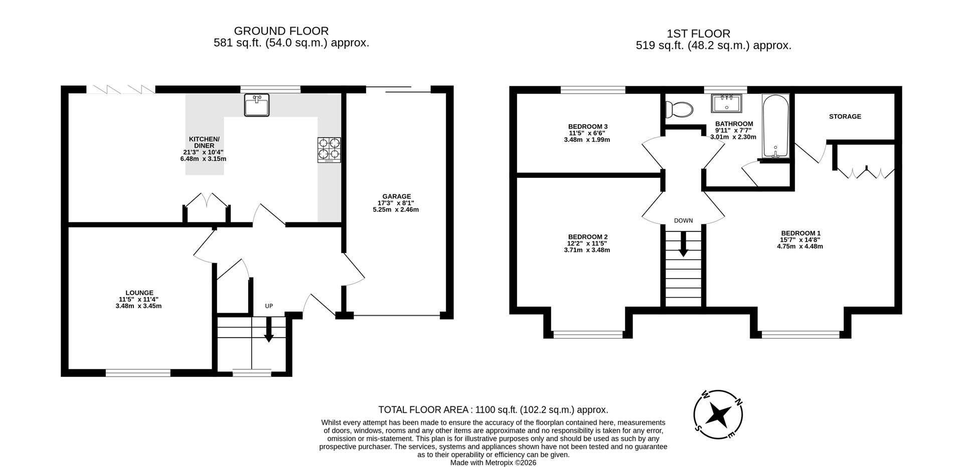 18, Richdale Avenue, Gainsborough floorplan