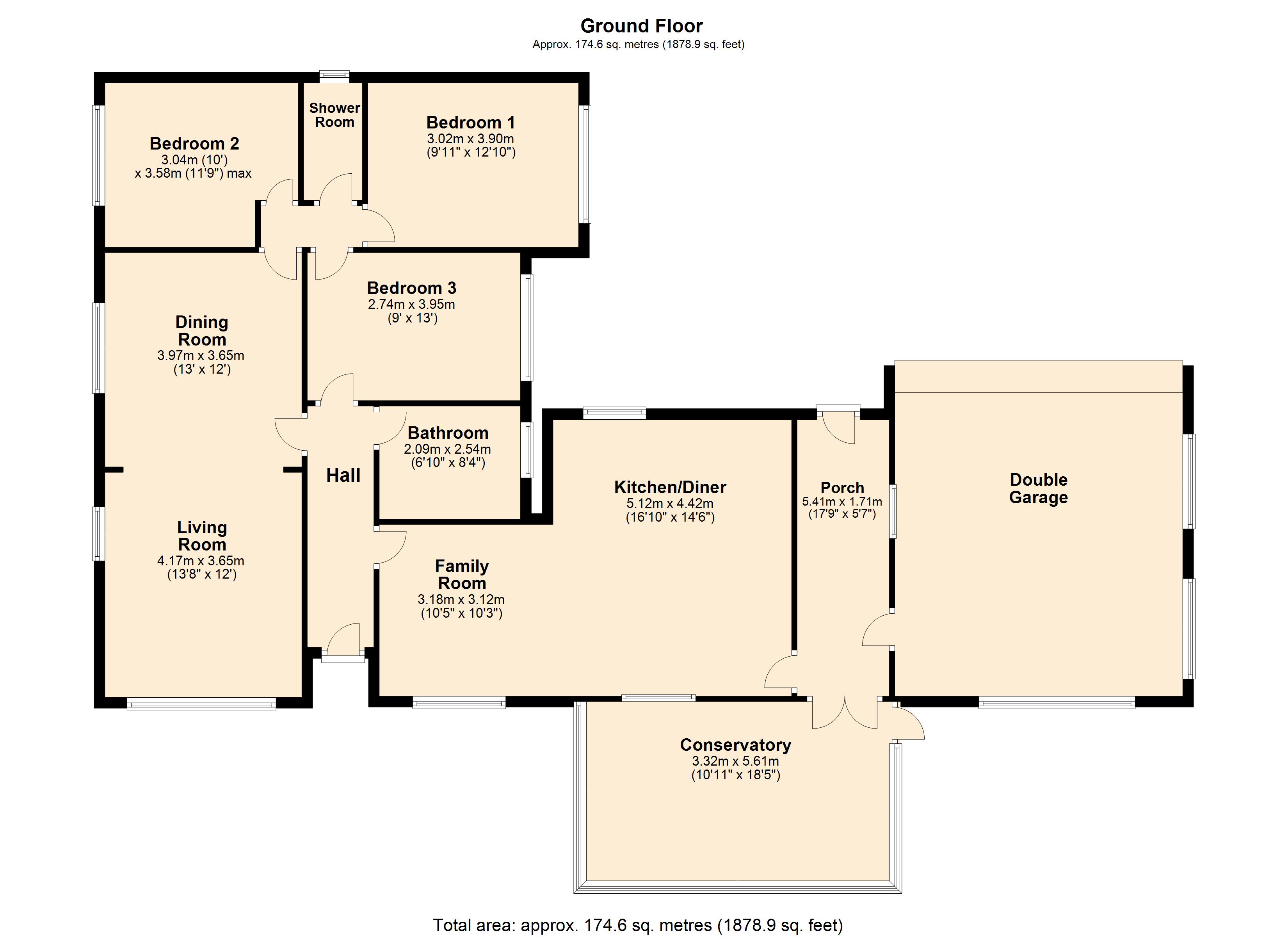 3 Bedrooms Detached bungalow for sale in Birch Lane, Stanthorne, Middlewich CW10