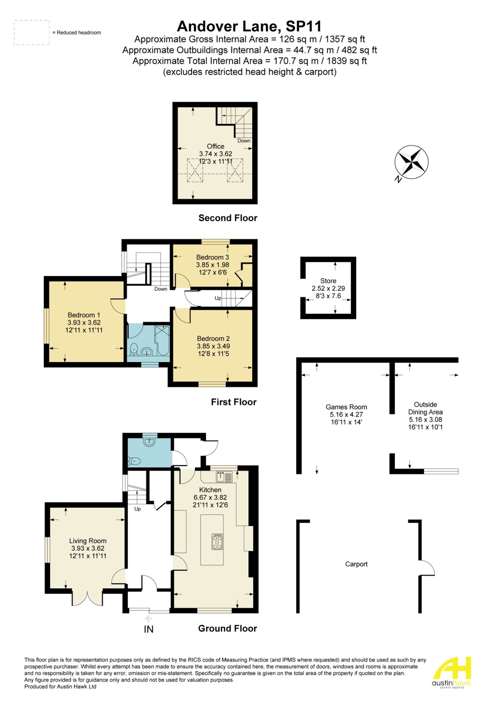 1 South Park Cottages, Andover floorplan