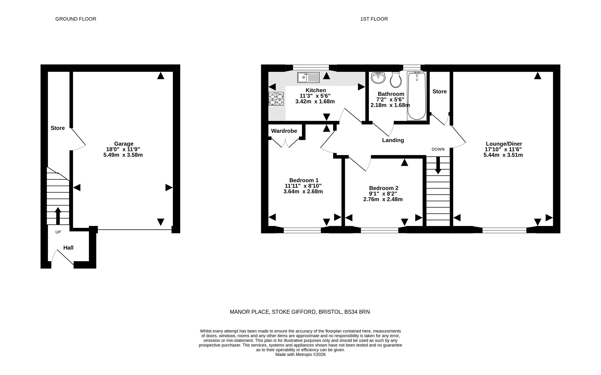 4 Manor Place, Bristol floorplan