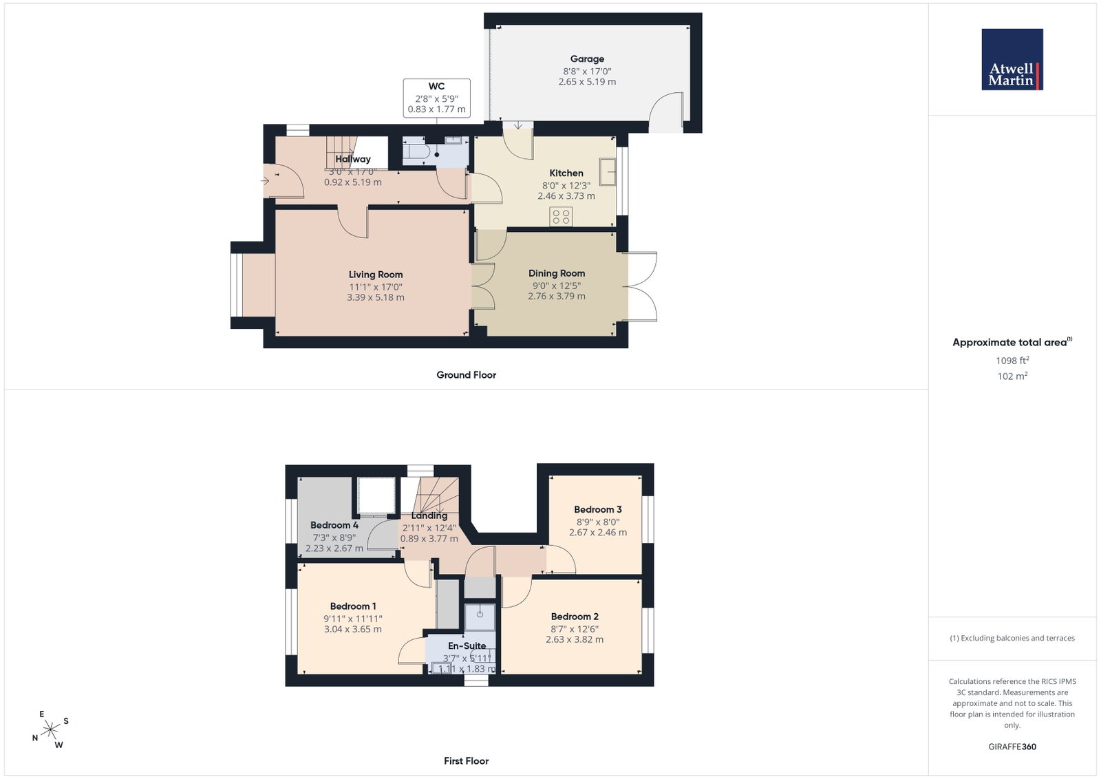 4 Ebor Gardens, Quemerford, Calne floorplan