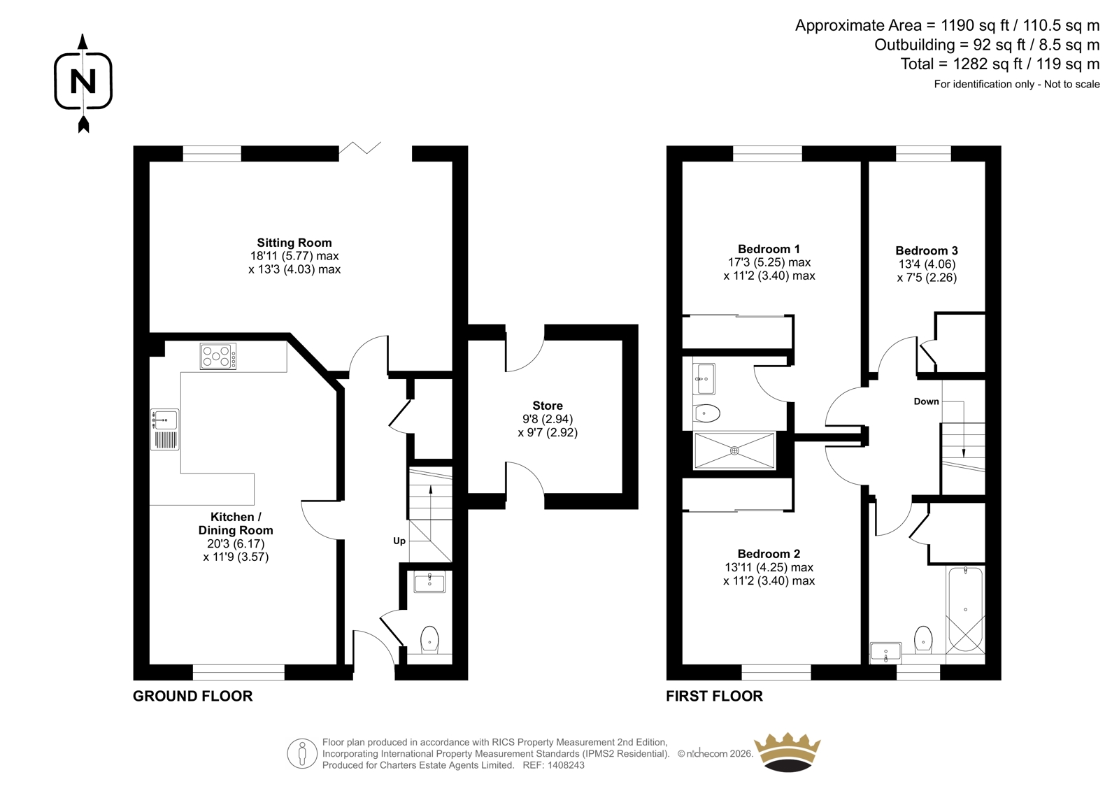22, Beacon Bottom, Southampton floorplan