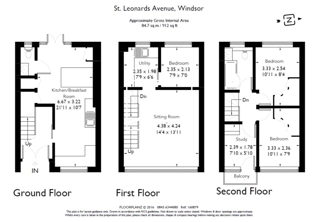 3 Bedrooms Terraced house for sale in St. Leonards Avenue, Windsor, Berkshire SL4